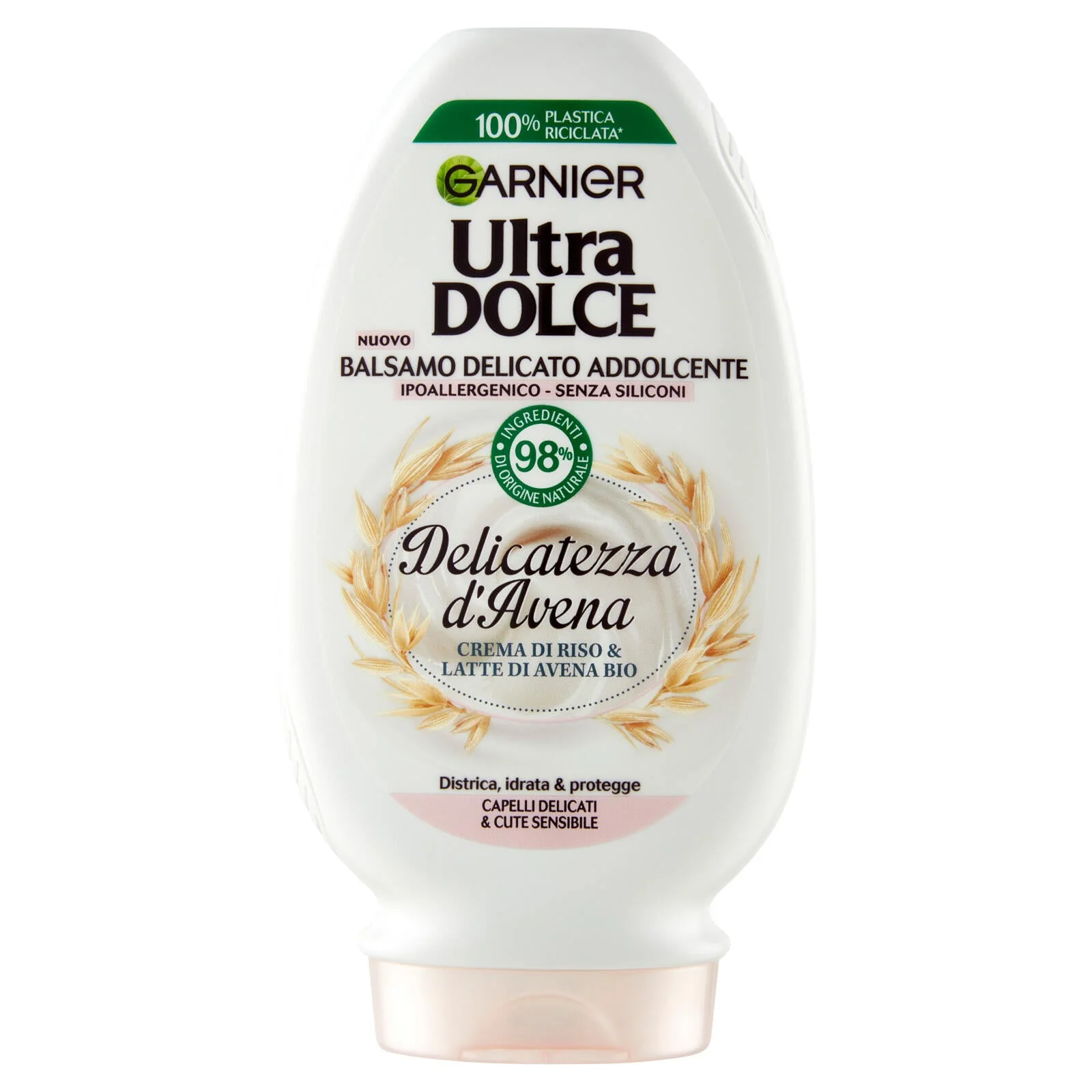 Garnier Balsamo Ultra Dolce, Balsamo per Capelli e Cute Delicati, Delicatezza d'Avena, 200 ml