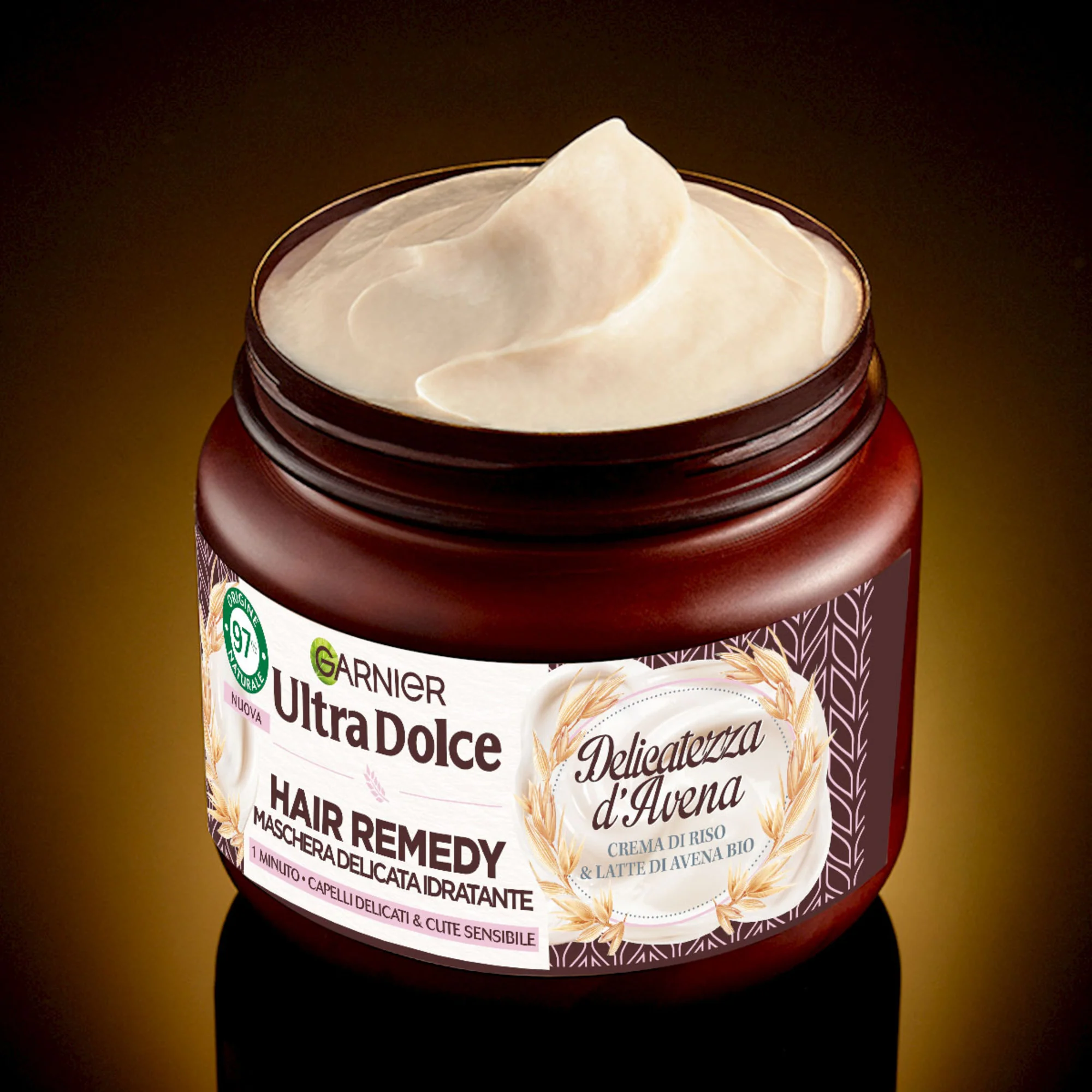 Garnier Ultra Dolce Delicatezza d'Avena Maschera Delicata Idratante Hair Remedy 340 ml - Image 2