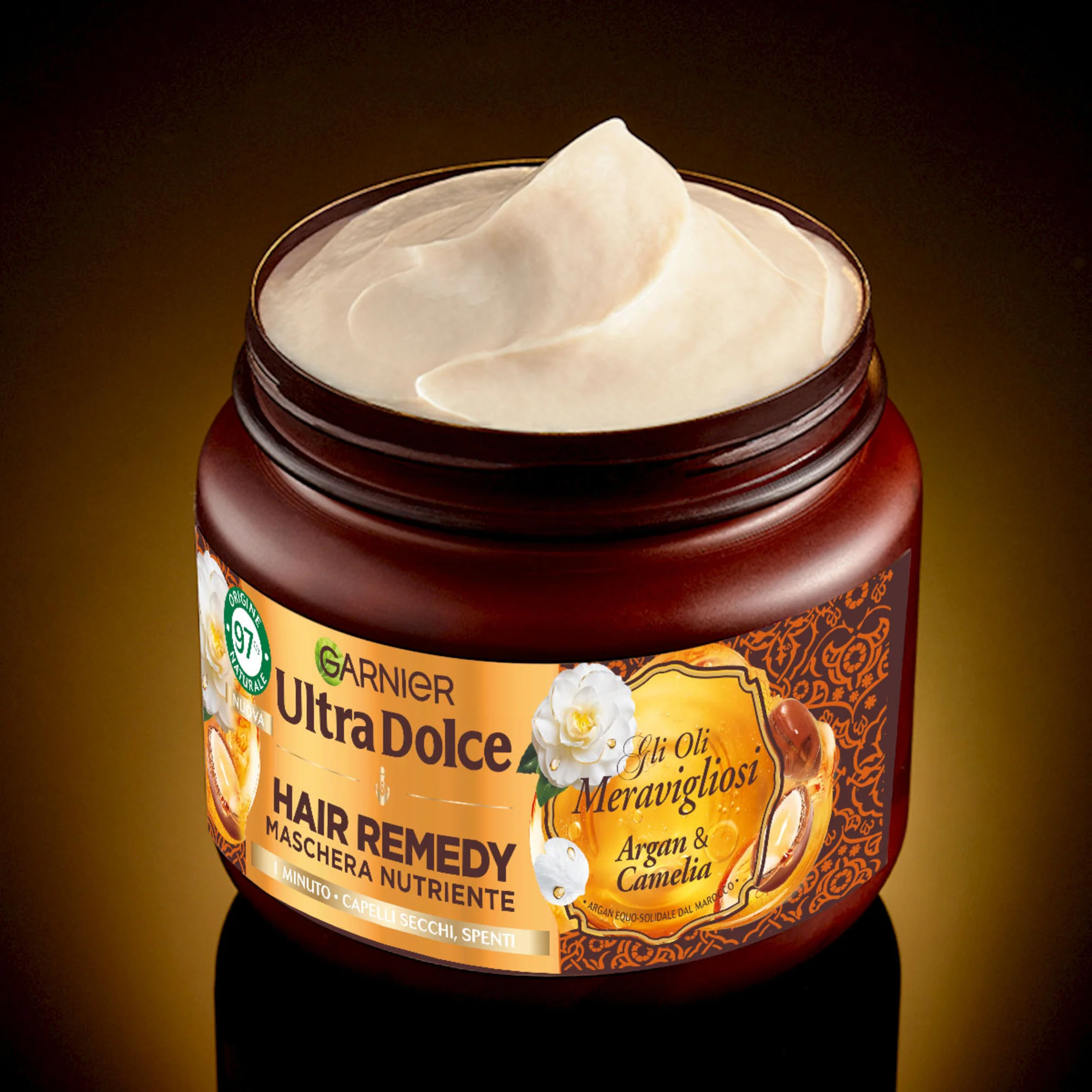 Garnier Ultra Dolce Gli Oli Meravigliosi Maschera Nutriente Hair Remedy 340 ml - Image 2