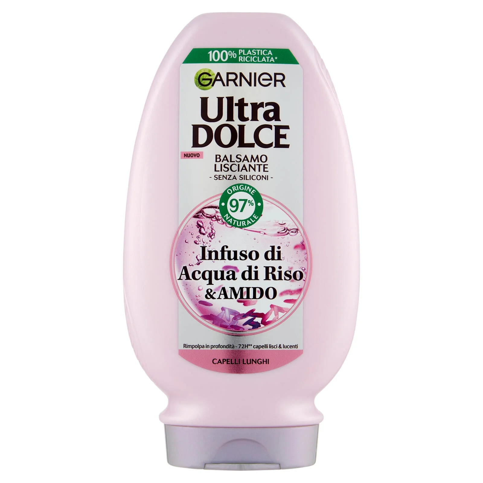 Garnier Ultra Dolce Infuso di Acqua di Riso & Amido, Balsamo Lisciante 200 ml