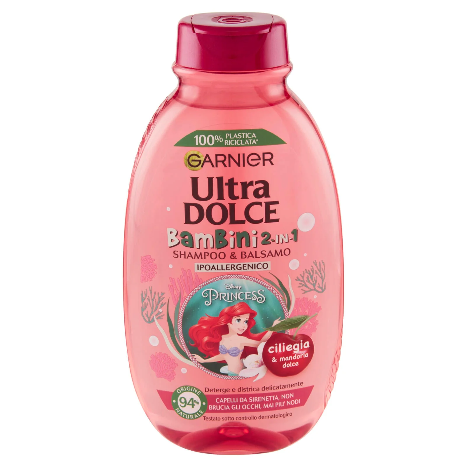 Garnier Shampoo Bambini e Bambine Ultra Dolce, Shampoo Delicato Ideale per i Bambini, Ciliegia 2in1, 250 ml - Image 2