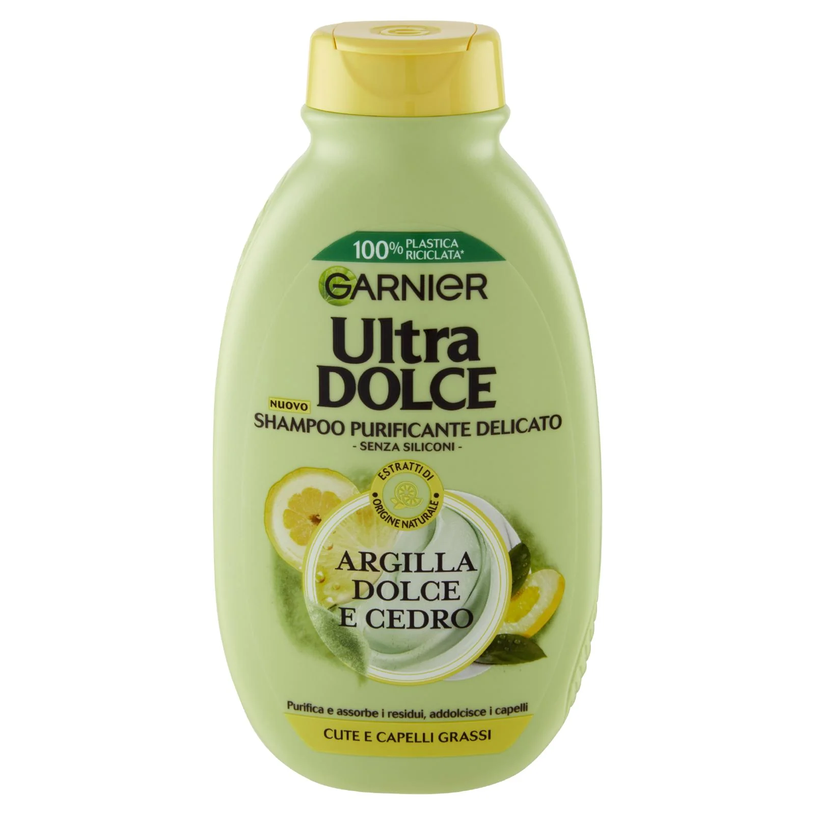 Garnier Shampoo Ultra Dolce, Shampoo per Capelli che Tendono a Ingrasssarsi, Argilla e Cedro, 250 ml - Image 2