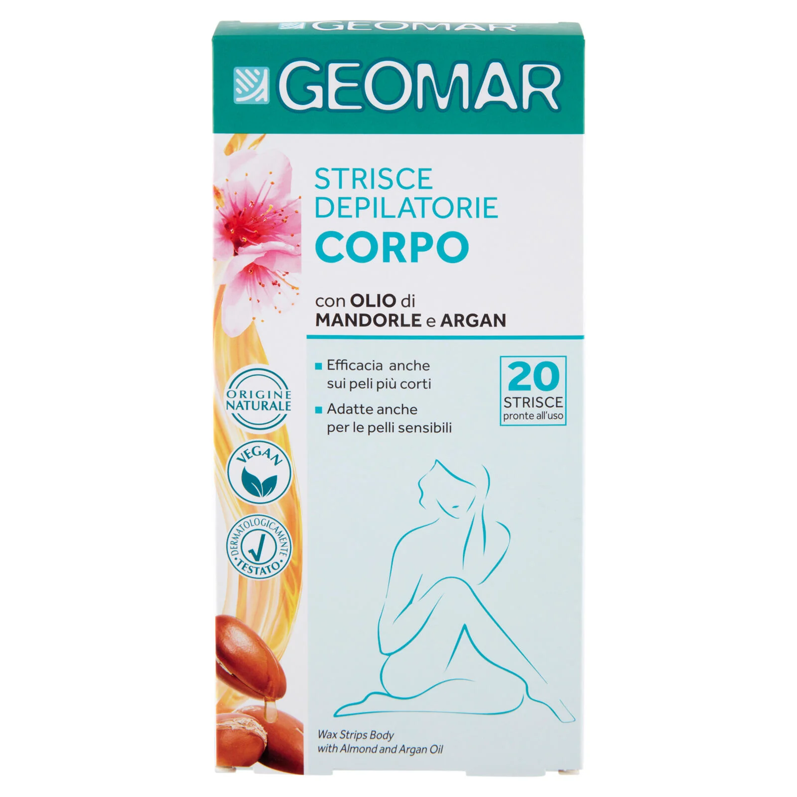 Geomar Strisce Depilatorie Corpo 20 pz - Image 2