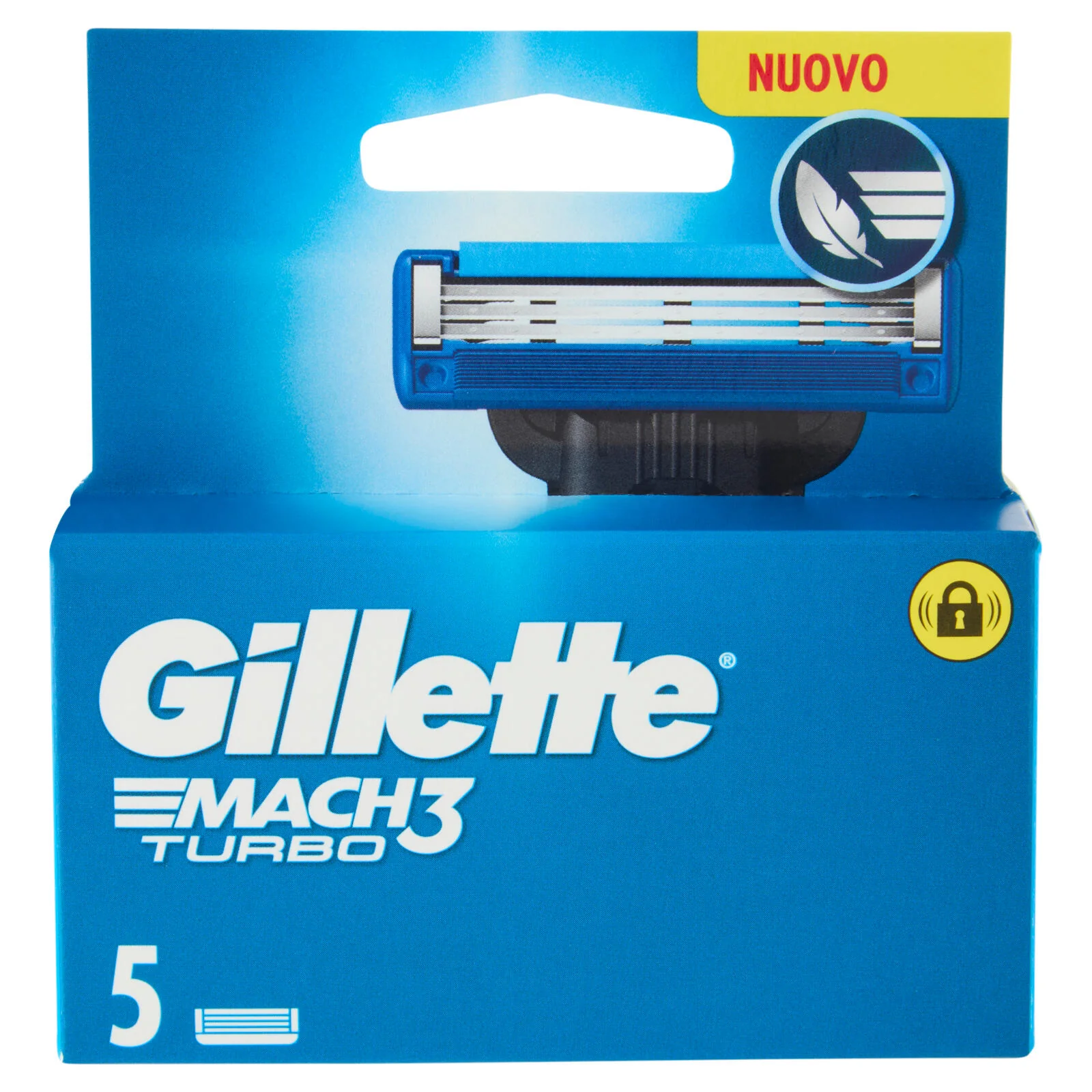 Gillette Mach3 Turbo Lamette di ricambio per Rasoio da Uomo, 5 Ricariche - Image 2