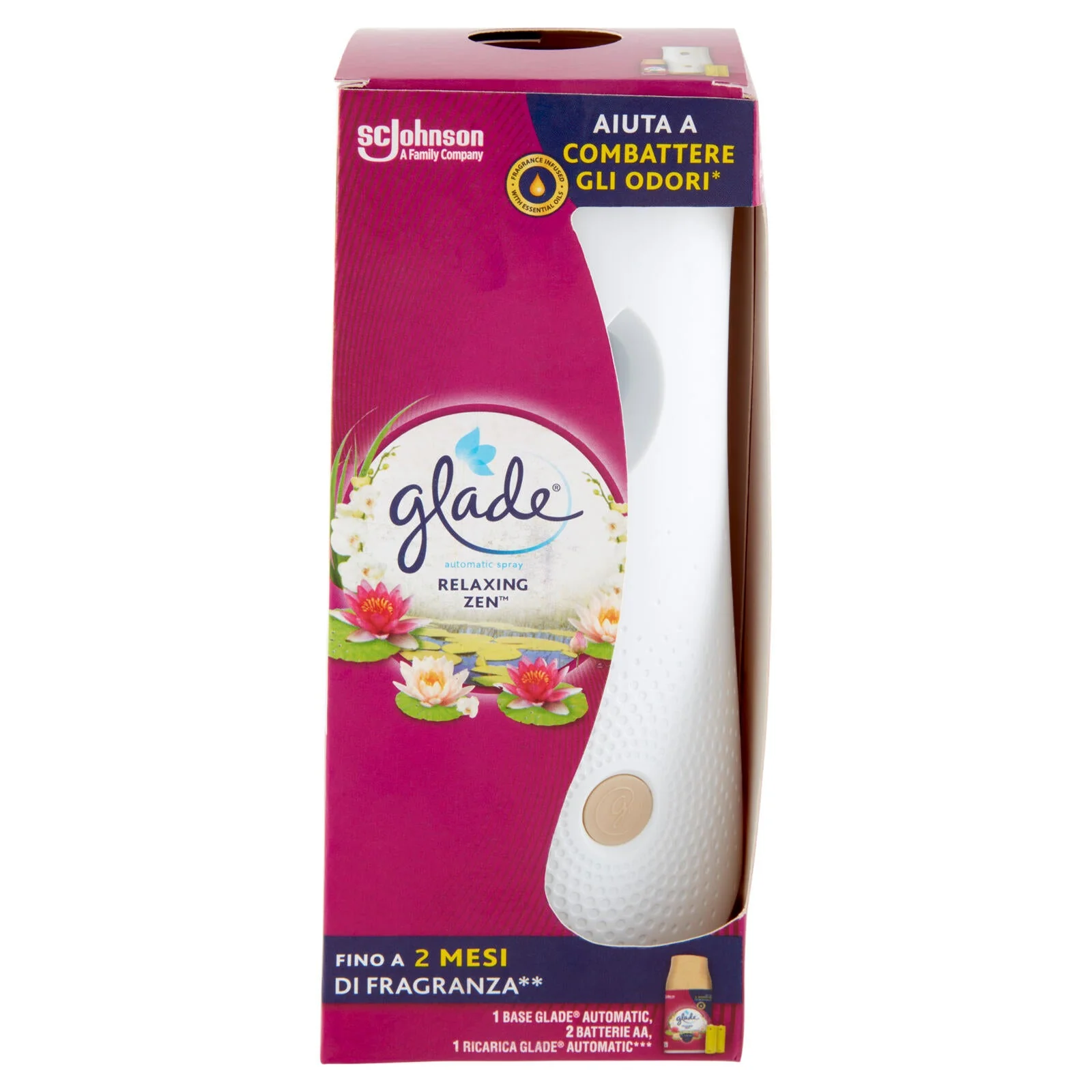 Glade Automatic Spray, Profumatore per Ambienti, Fragranza Relaxing Zen 269 ml - Image 2