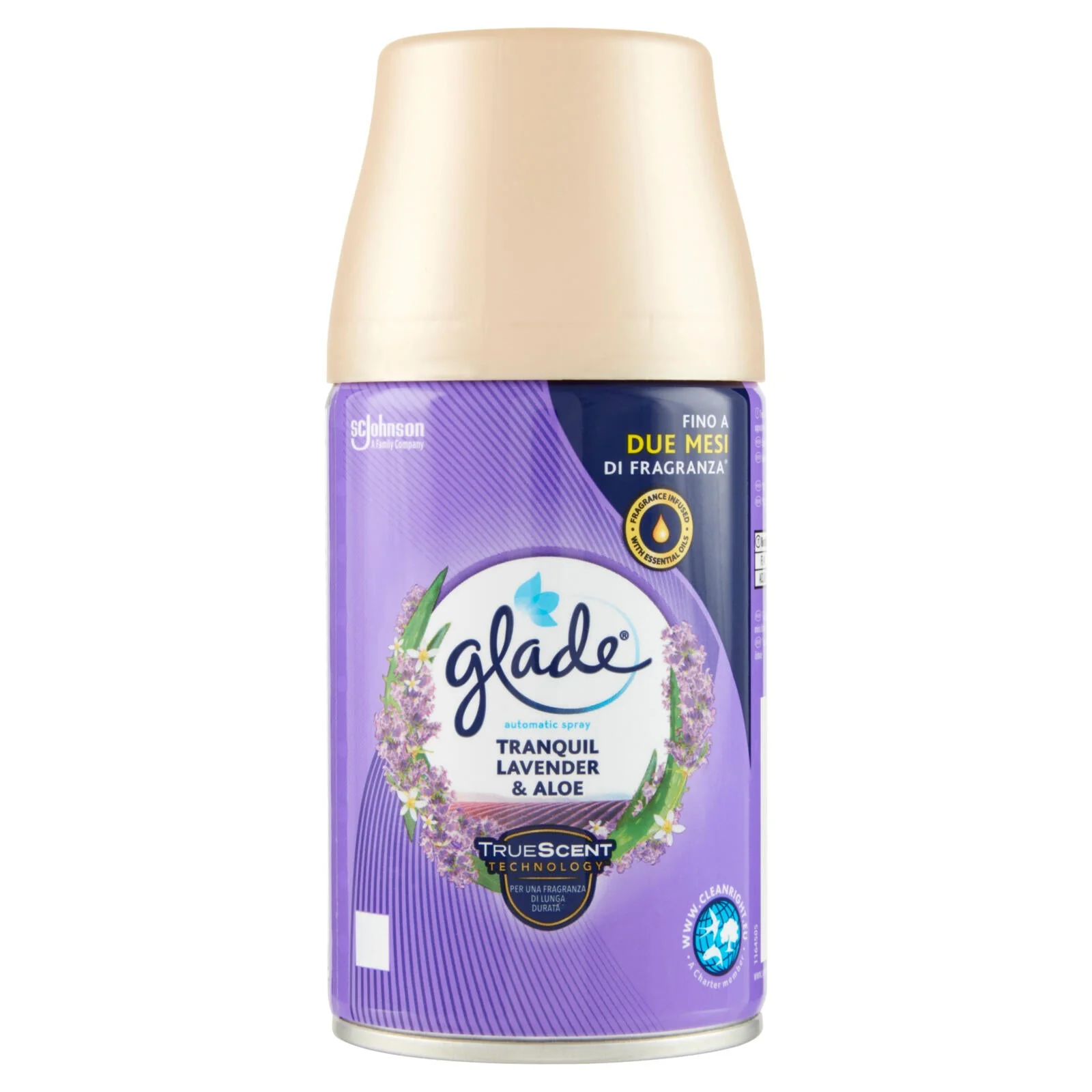 Glade Automatic Spray Ricarica, Profumatore per Ambienti, Fragranza Tranquil Lavender & Aloe 269ml - Image 3