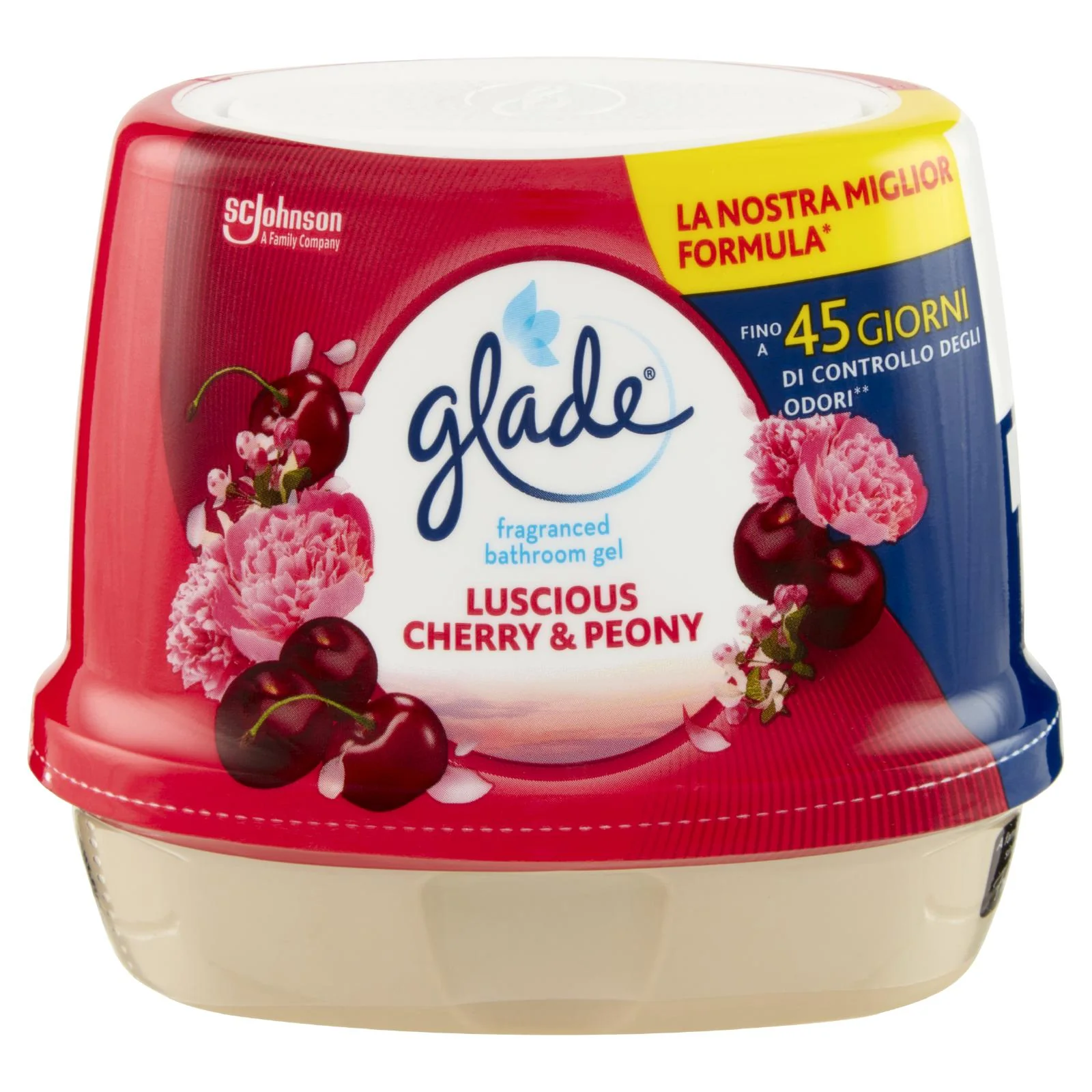 Glade Gel Bagno, Profumatore per Ambienti, Fragranza Luscious Cherry & Peony 180g - Image 3