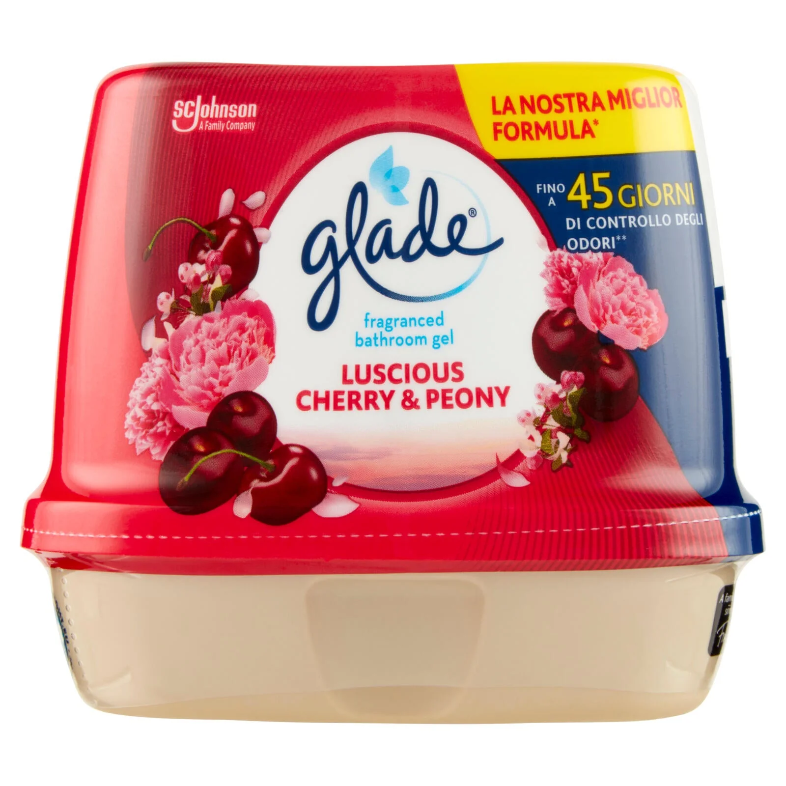 Glade Gel Bagno, Profumatore per Ambienti, Fragranza Luscious Cherry & Peony 180g - Image 4