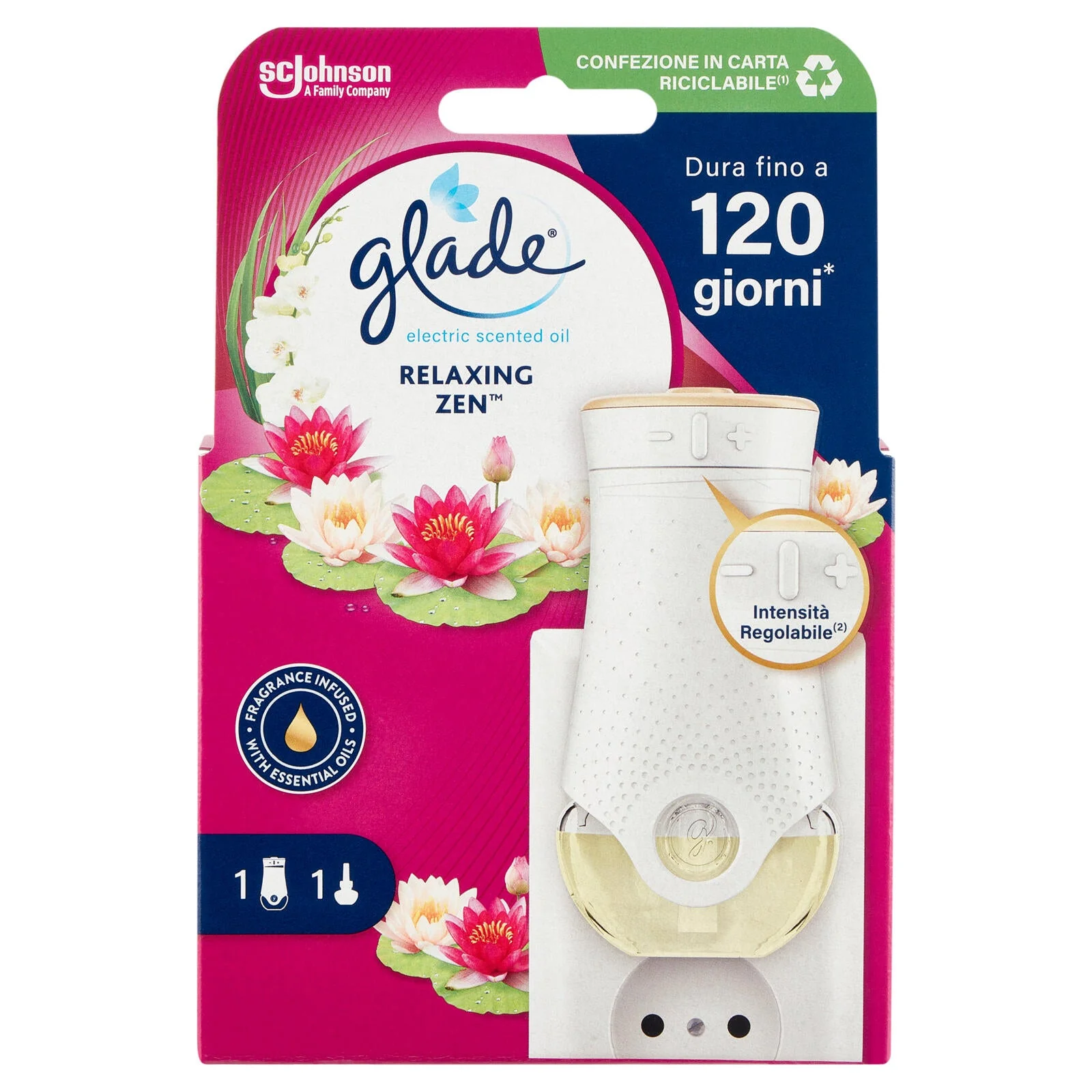Glade liquido elettrico Profumatore per Ambienti con Olii Essenziali, Fragranza Relaxing Zen 20ml - Image 2
