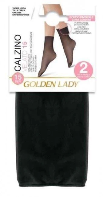 Golden Lady - Calzino Trend 2 Pz 15D Velato Beige