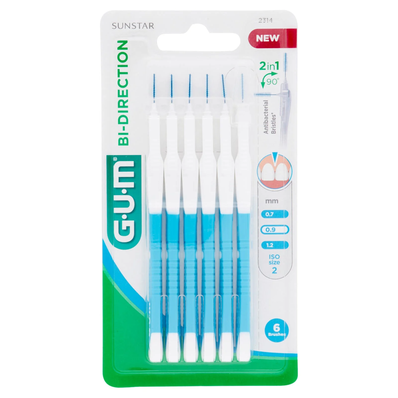 Gum Bi-Direction Scovolino mm 0.9 ISO Size 2 6 pz - Image 2