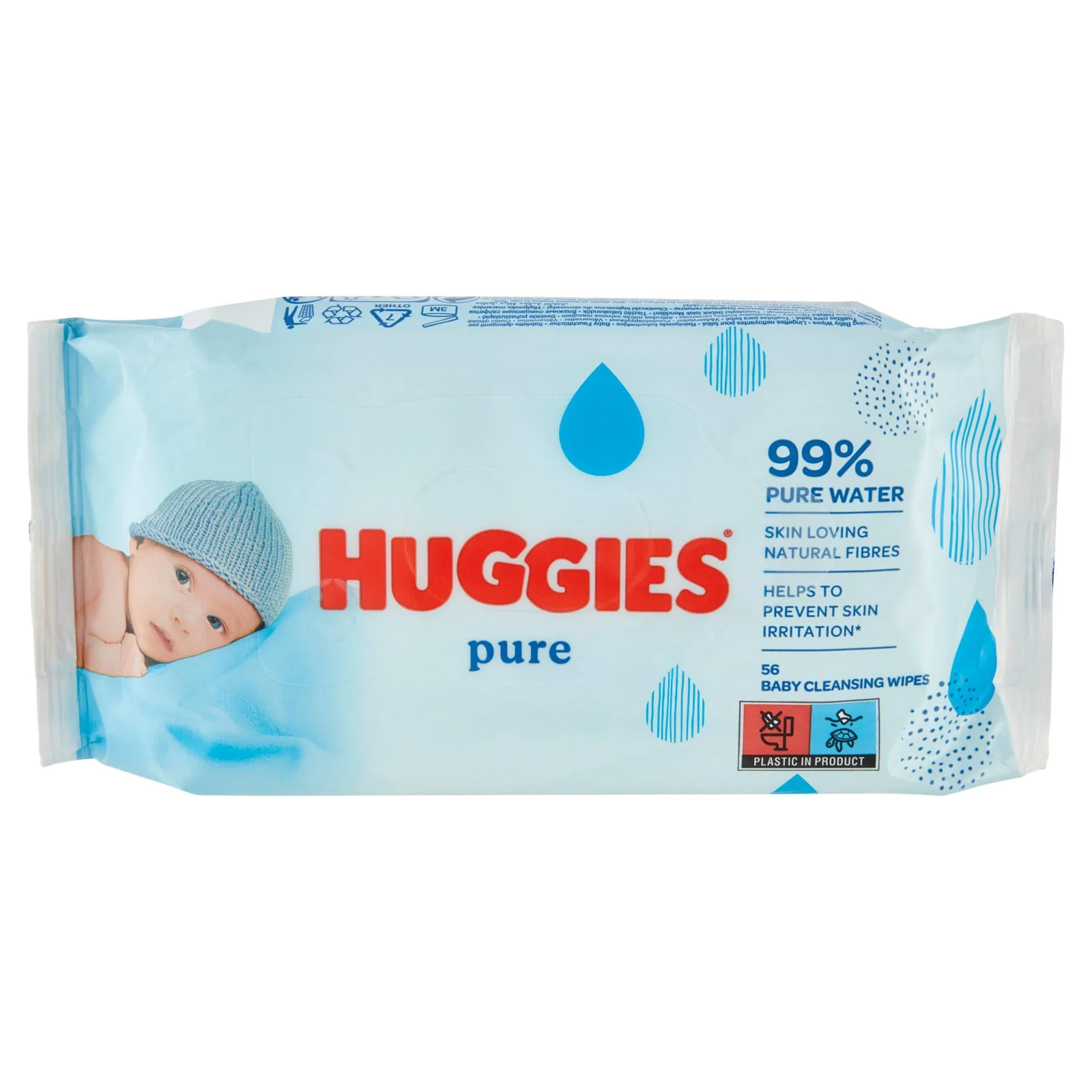 Huggies pure Baby Cleansing Wipes 56 pz - Image 2