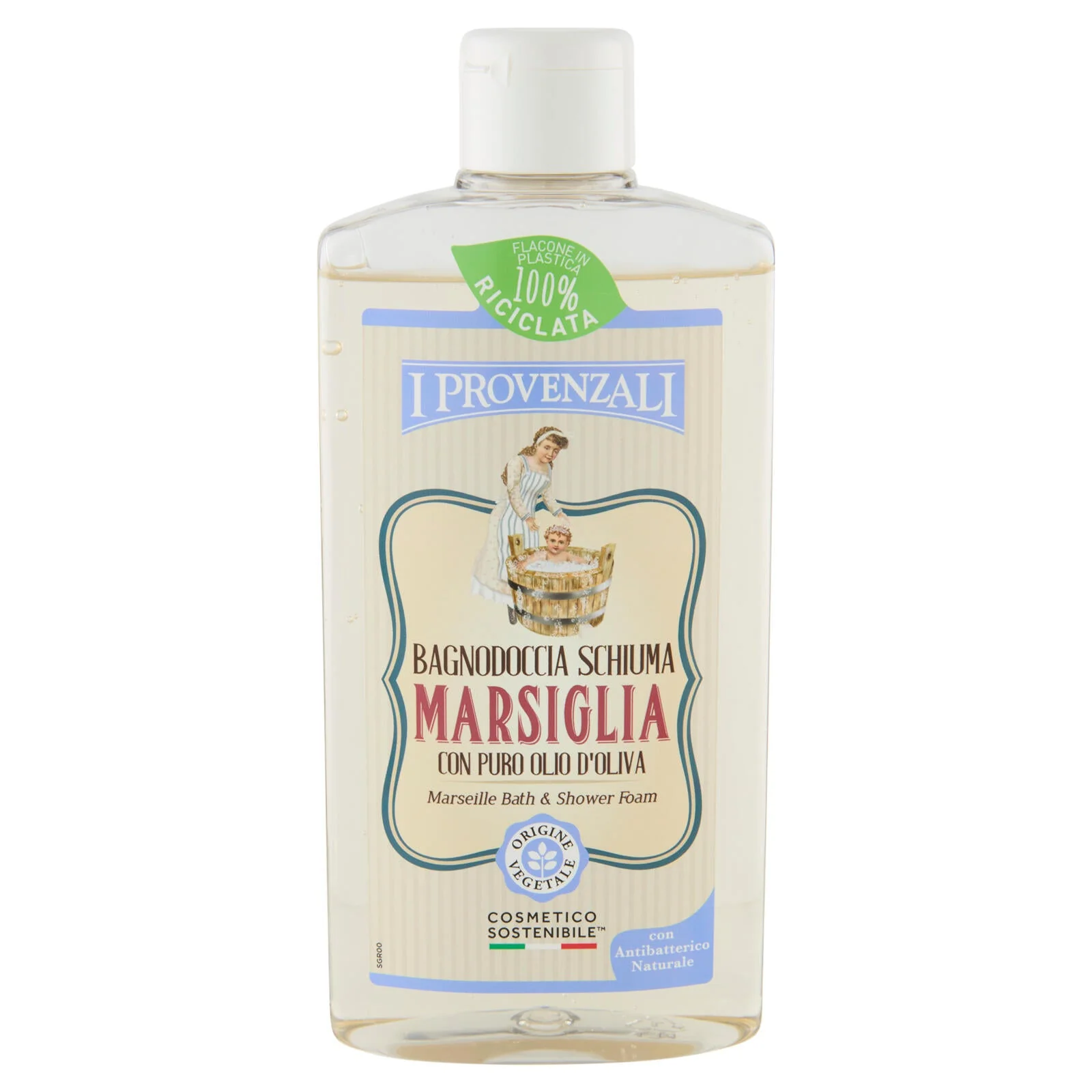 I Provenzali Bagnodoccia Schiuma Marsiglia con Puro Olio d'Oliva 400 ml - Image 2