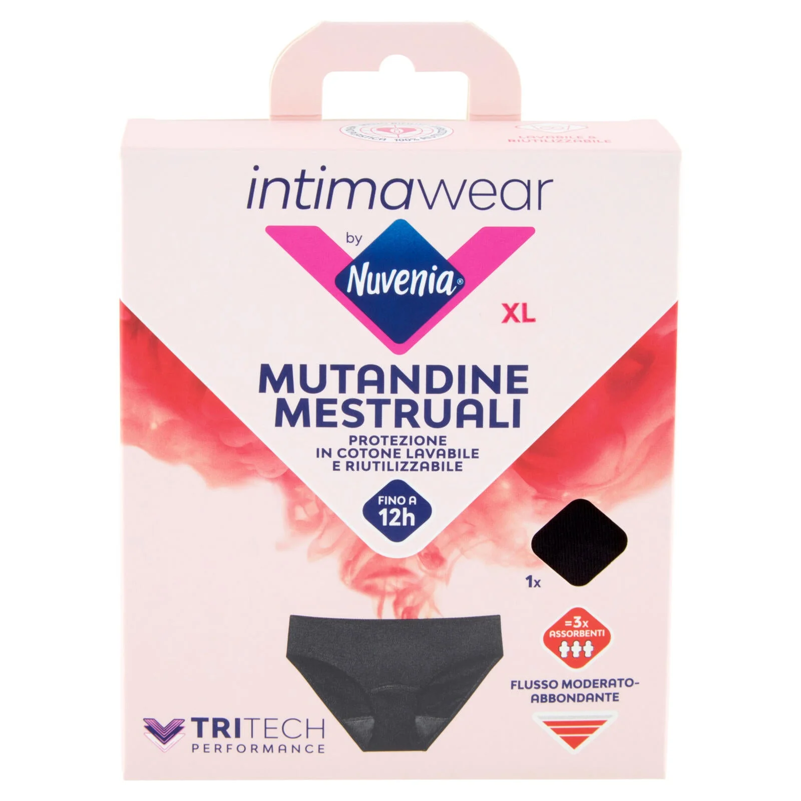 Nuvenia Mutandine Mestruali XL Nero 1 pz - Image 2