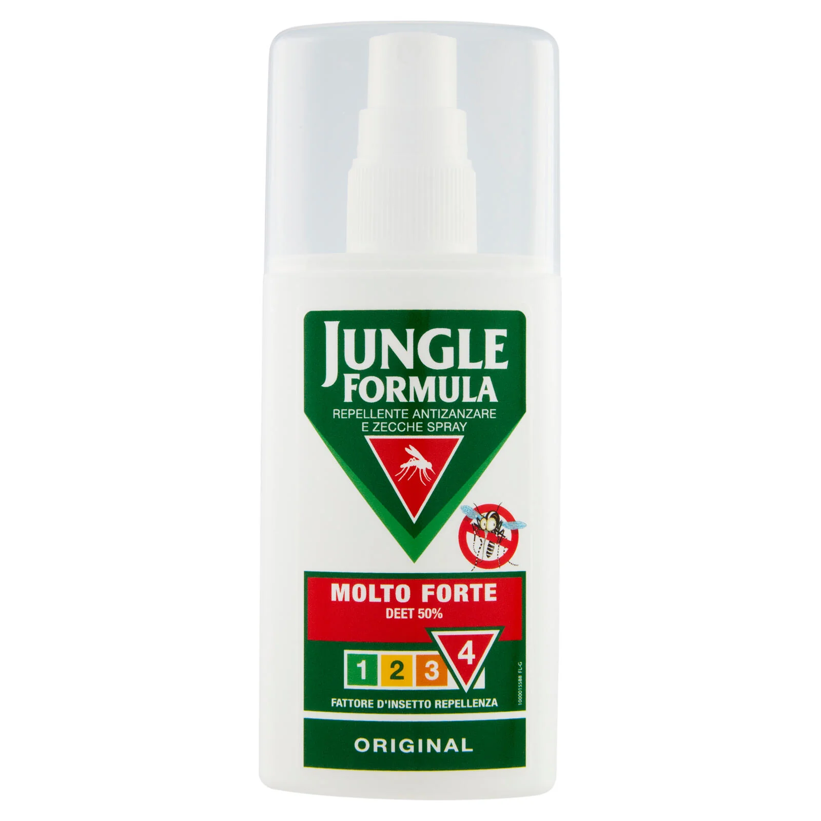 Jungle Formula Repellente Antizanzare e Zecche Spray Molto Forte Deet 50% Original 75 ml