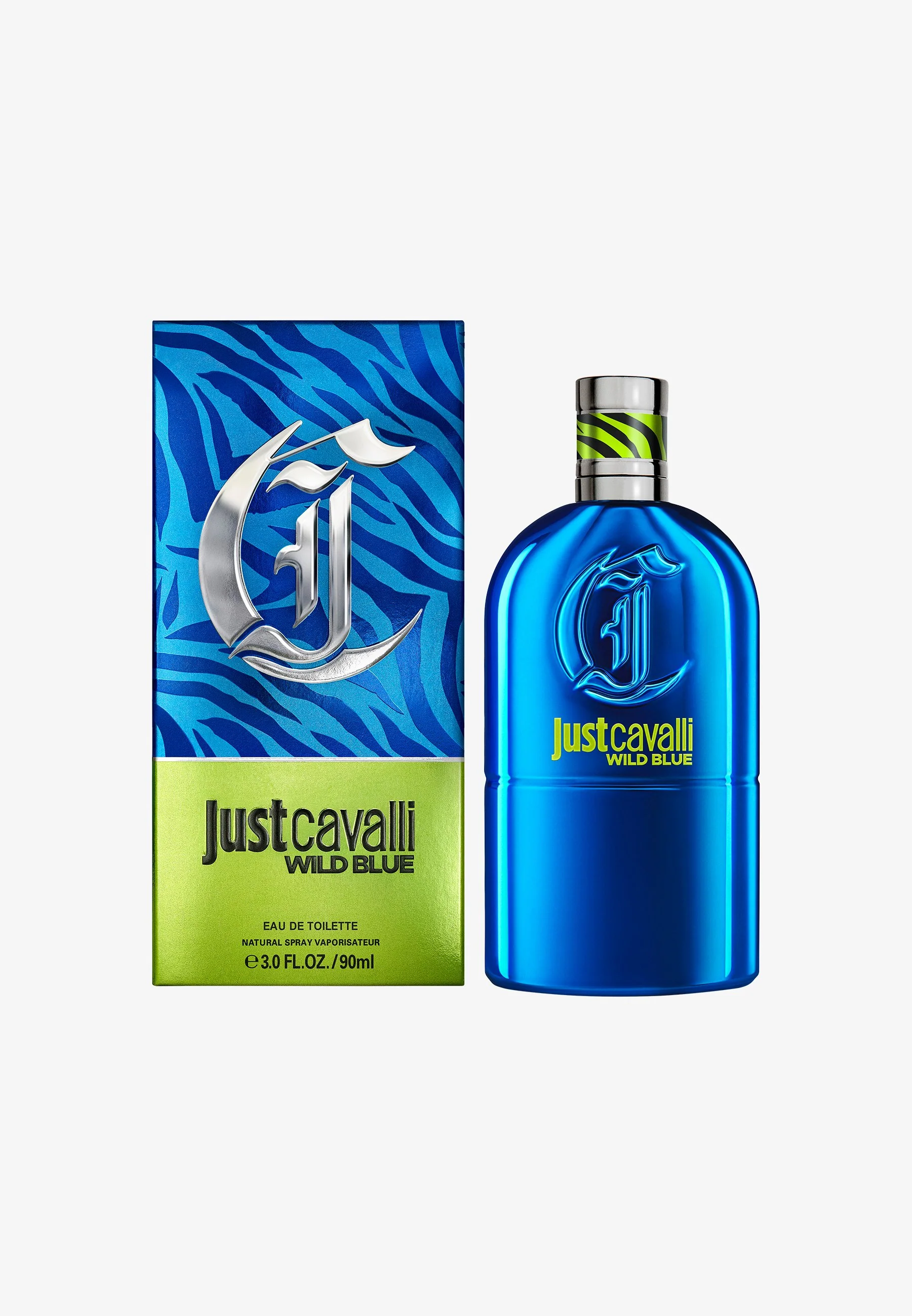 Just Cavalli Wild Blue For Him Edt 90 Ml - Image 2