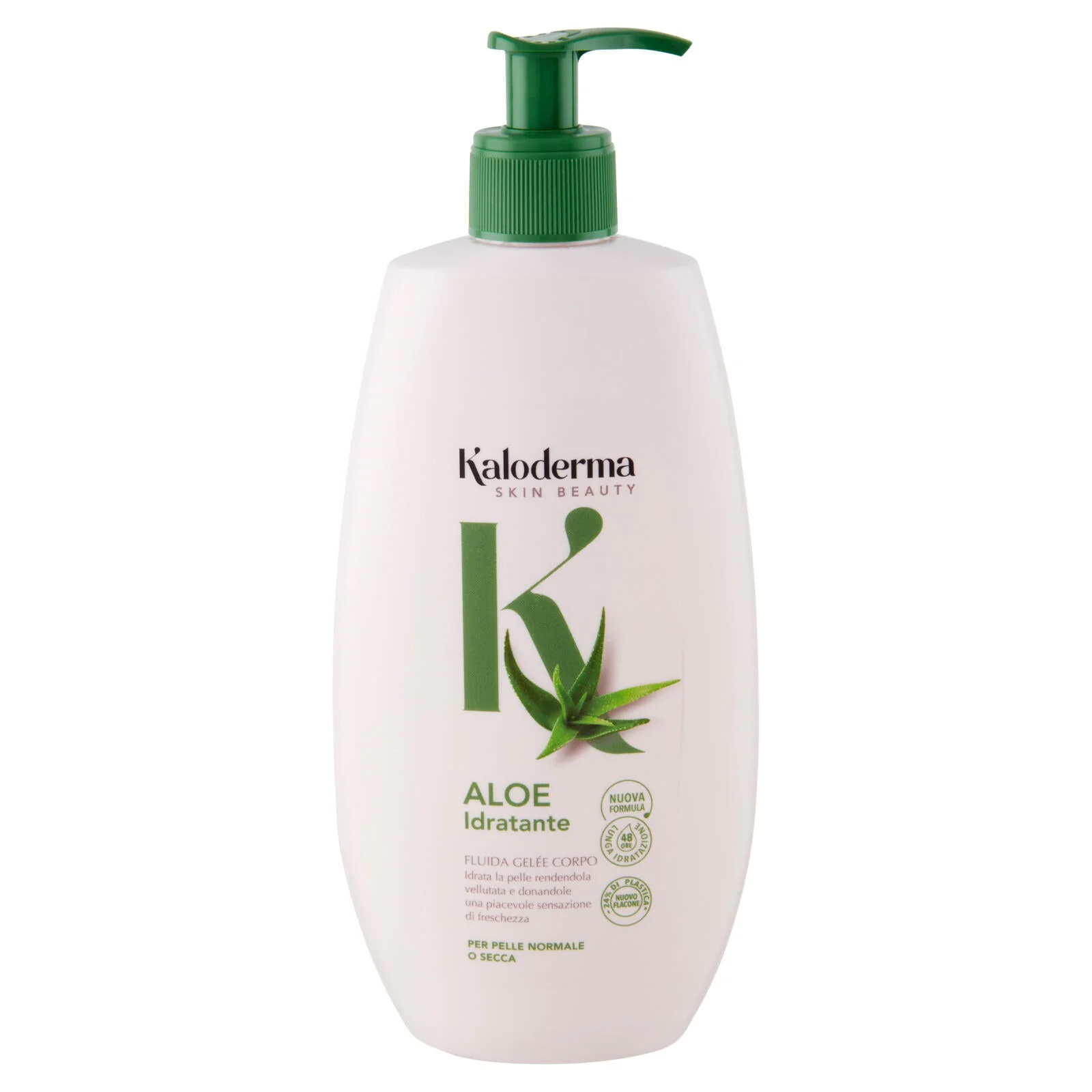 Kaloderma Aloe Idratante Fluida Gelée Corpo per Pelle Normale o Secca 400 ml - Image 2