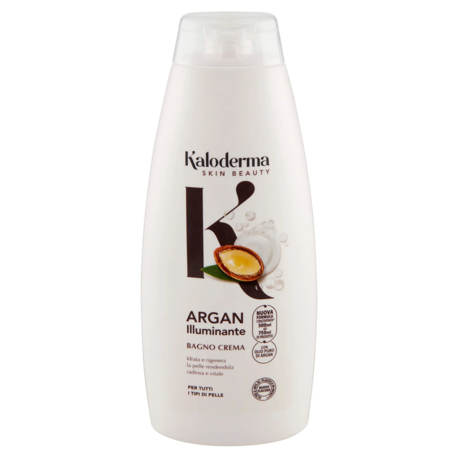 Kaloderma Illuminante Argan Bagno Crema per Tutti i Tipi di Pelle 500 ml - Image 2