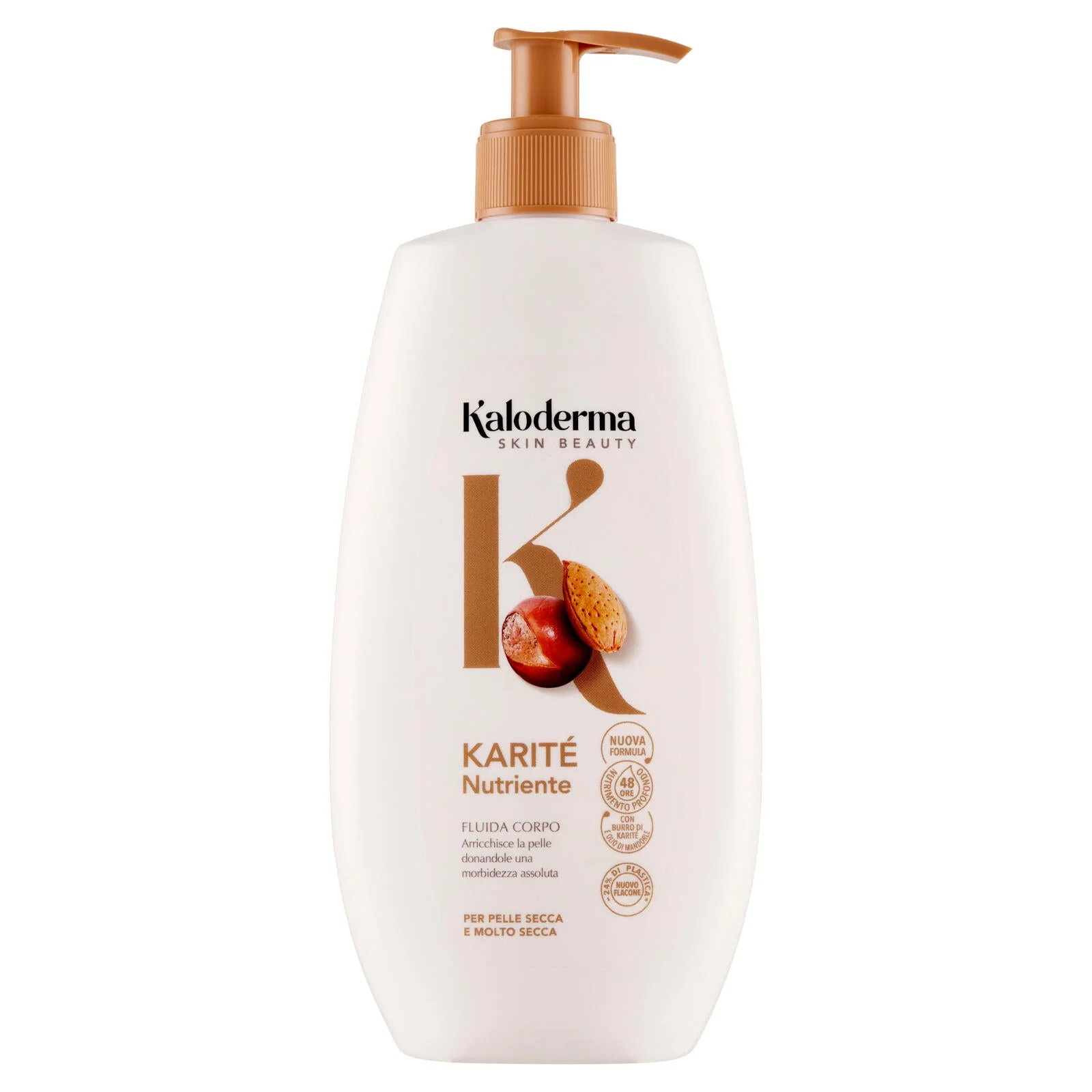 Kaloderma Nutriente Karité Fluida Corpo per Pelle Secca e Molto Secca 400 ml