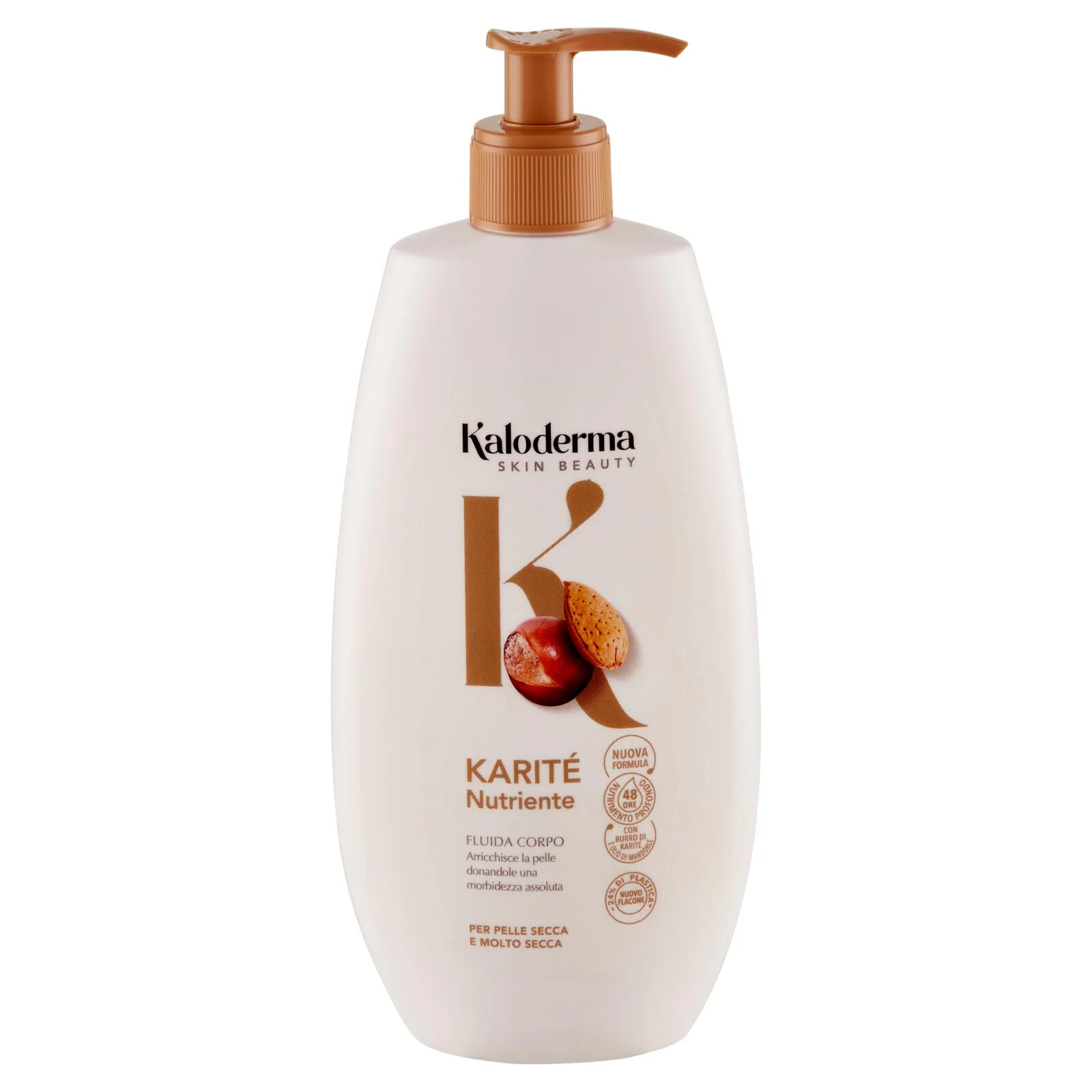 Kaloderma Nutriente Karité Fluida Corpo per Pelle Secca e Molto Secca 400 ml - Image 2