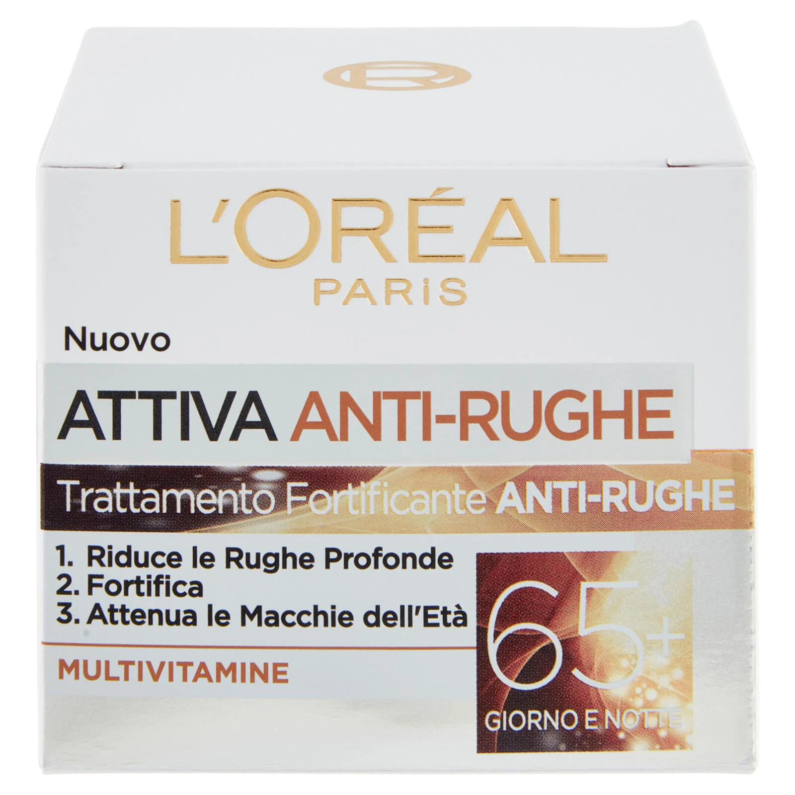 L'Oréal Paris Crema Viso Giorno e Notte Attiva Anti-Rughe, Trattamento Fortificante 65+ - Image 2