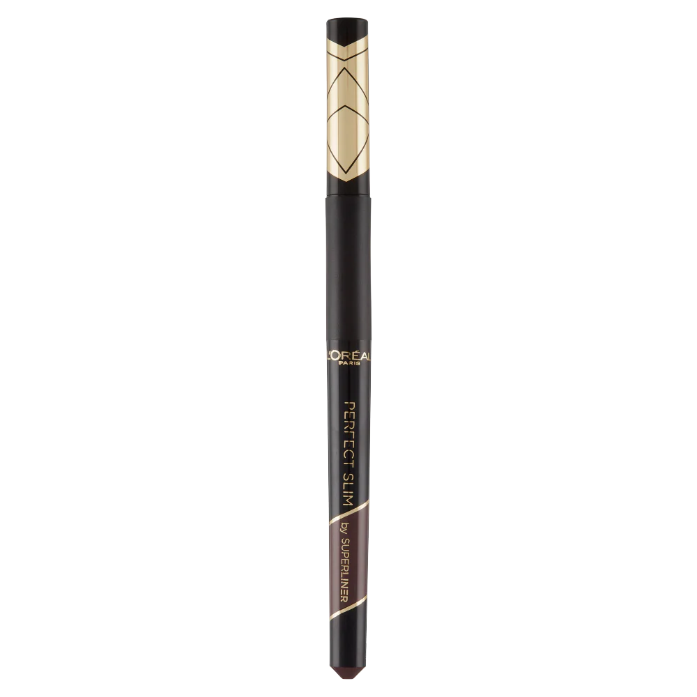 L'Oréal Paris Eyeliner in Penna Superliner Perfect Slim, Tratto Preciso, Tenuta Fino a 24H, Colore: Brown (03)