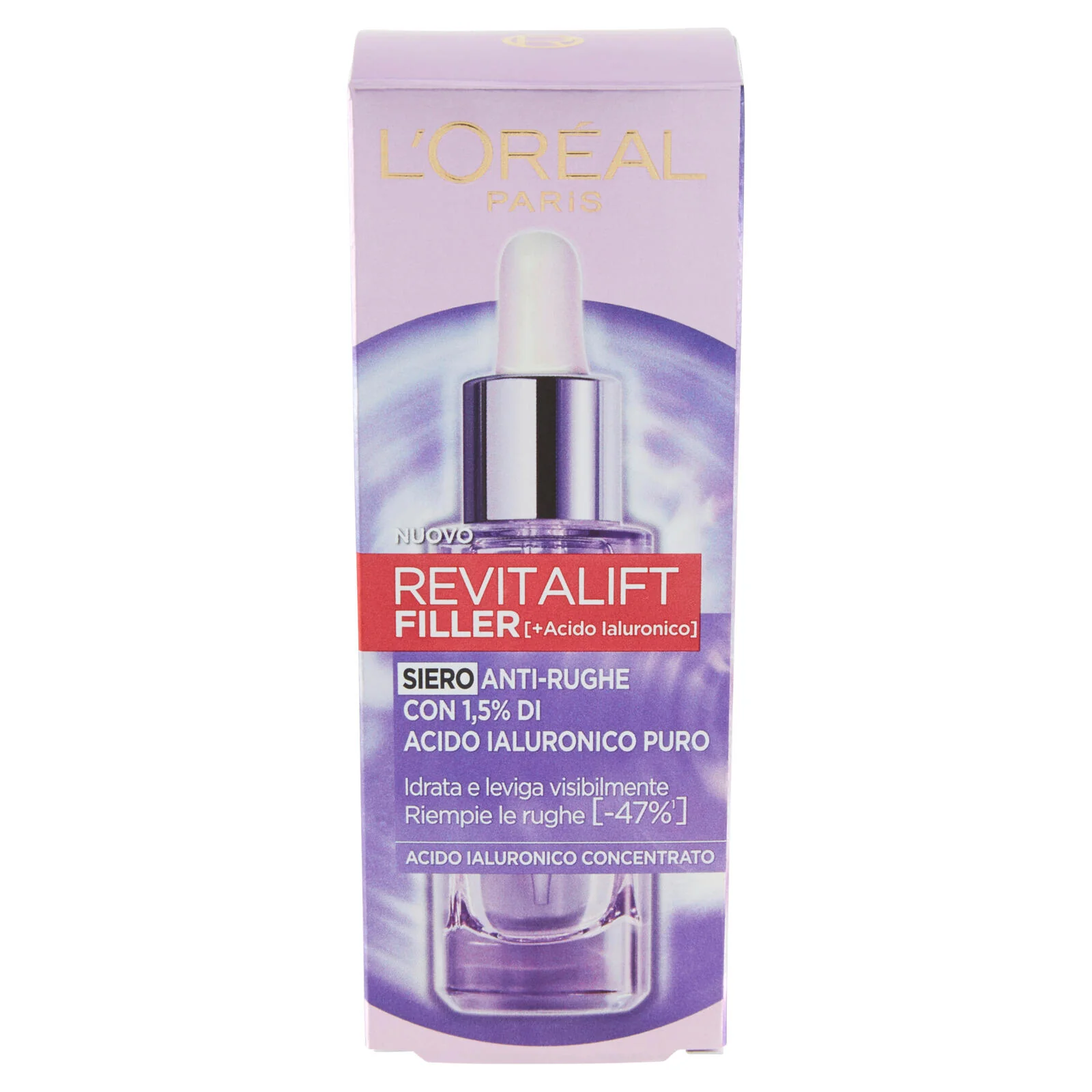 L'Oréal Paris Siero Rimpolpante Revitalift Filler anti-rughe in pipetta, 30 ml - Image 2