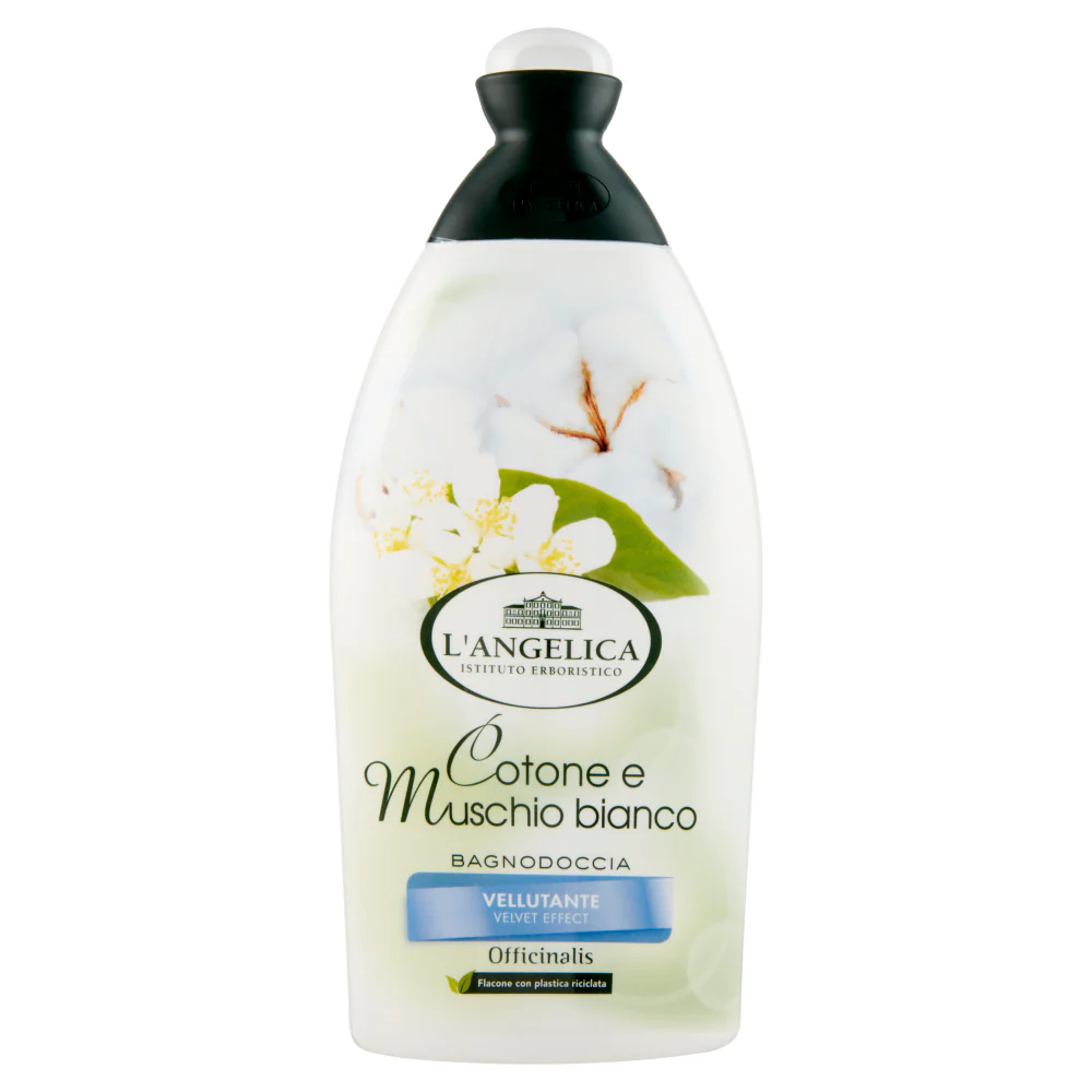 L'Angelica - Bagnodoccia vellutante Cotone e Muschio bianco - 500 ml - Image 2