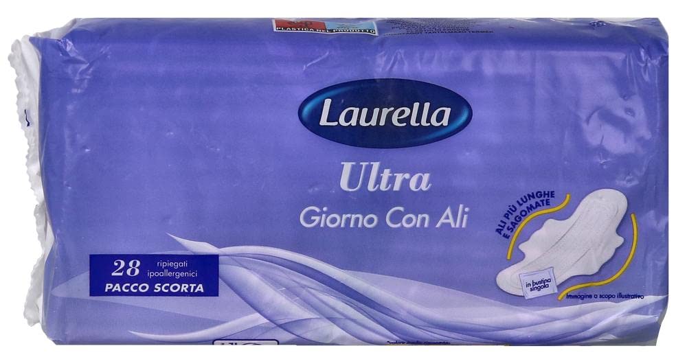 Laurella - Assorbenti Cotone Ultra Notte Con Ali - 10 Pezzi