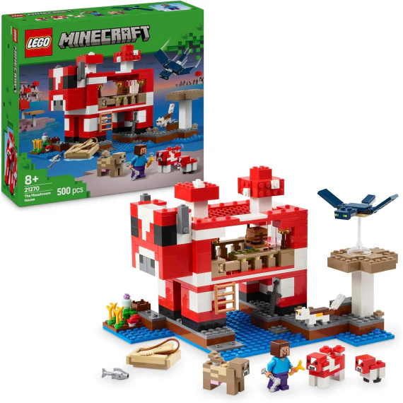 Lego Minecraft La Casa Del Mooshroom