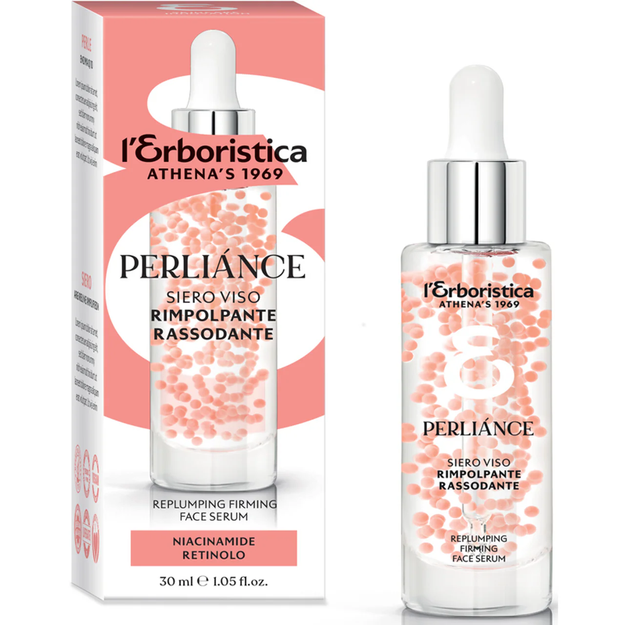 L'ERBORISTICA - Siero viso rimpolpante rassodante Niacinamide retinolo - 30 ml
