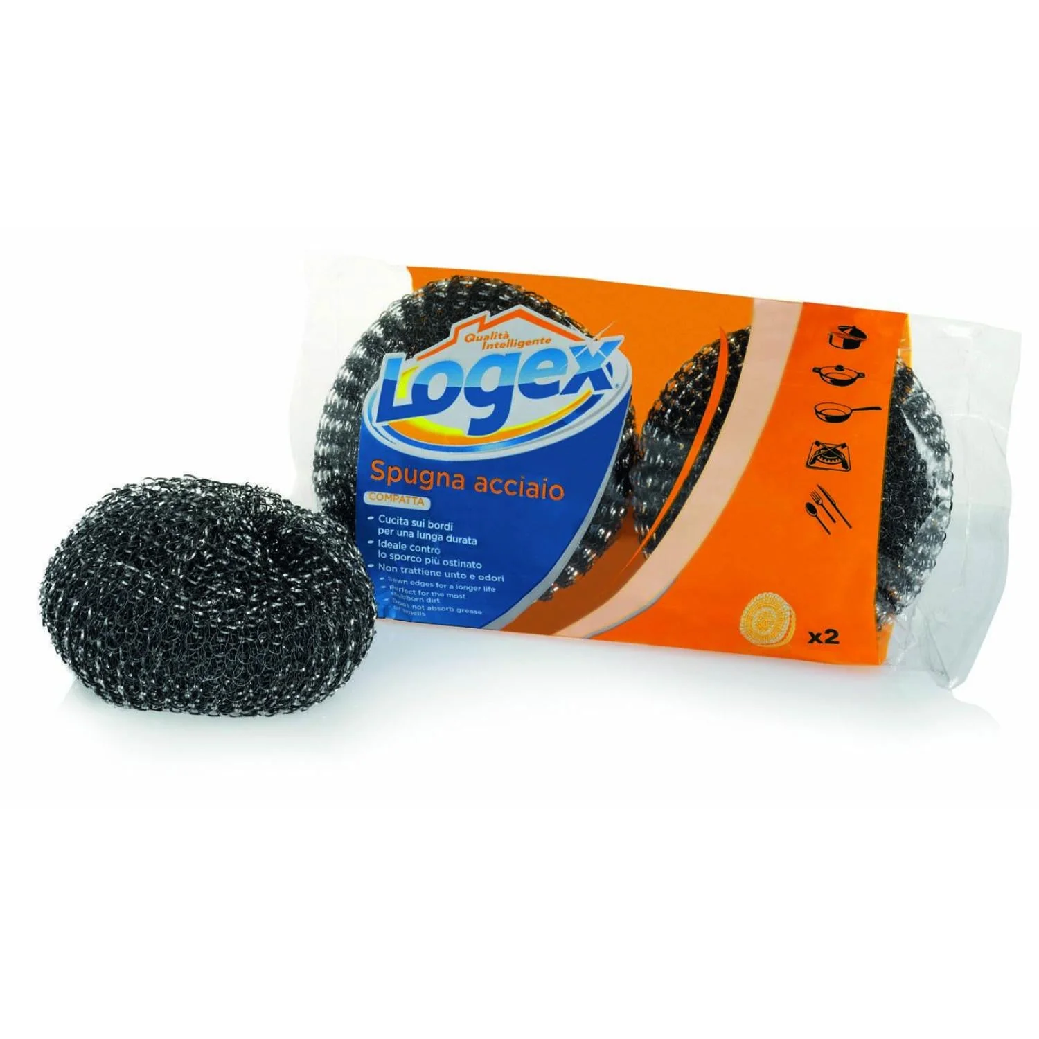 Logex Pagliette Cucite Acciaio Zincato 2 pz - Image 2