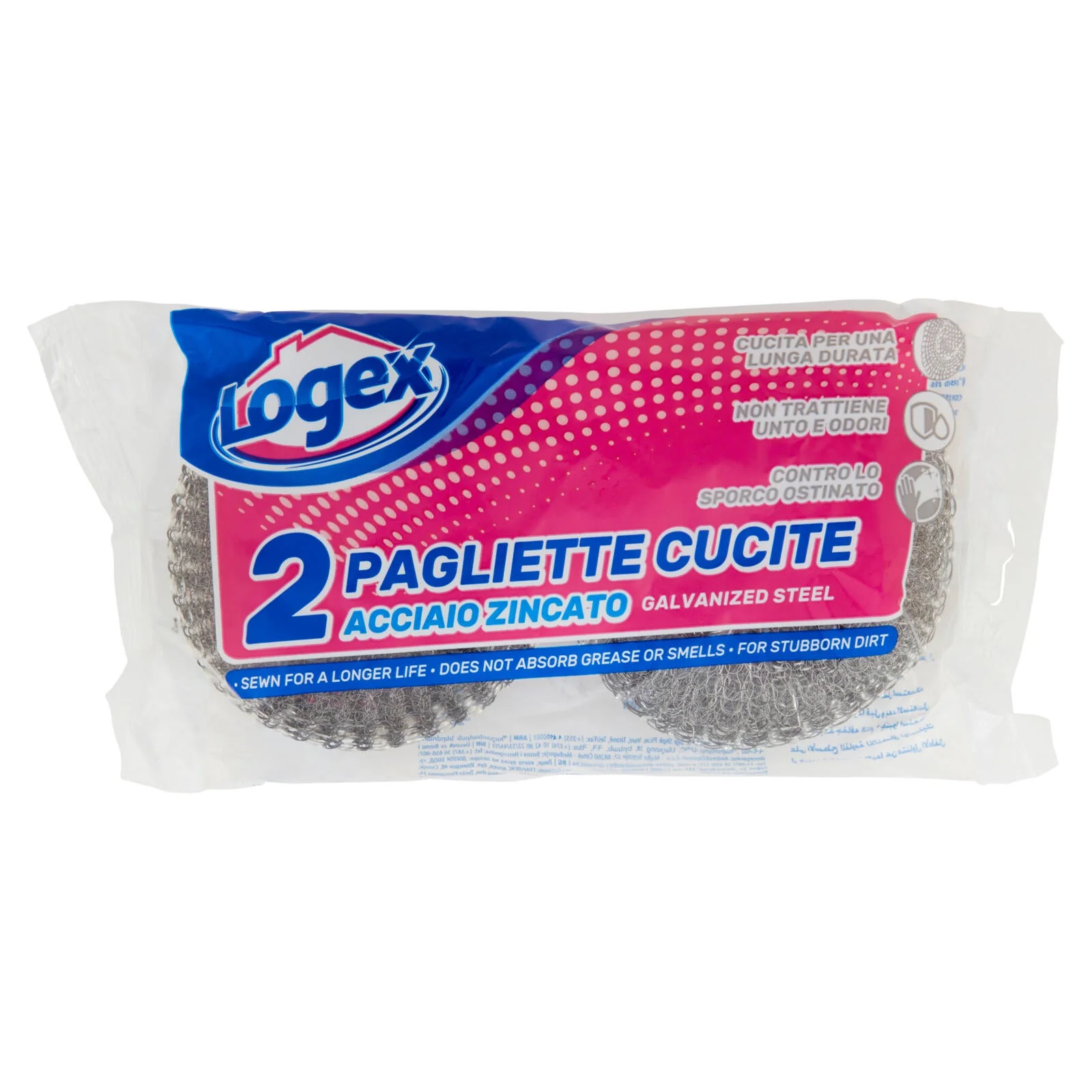 Logex Pagliette Cucite Acciaio Zincato 2 pz - Image 3