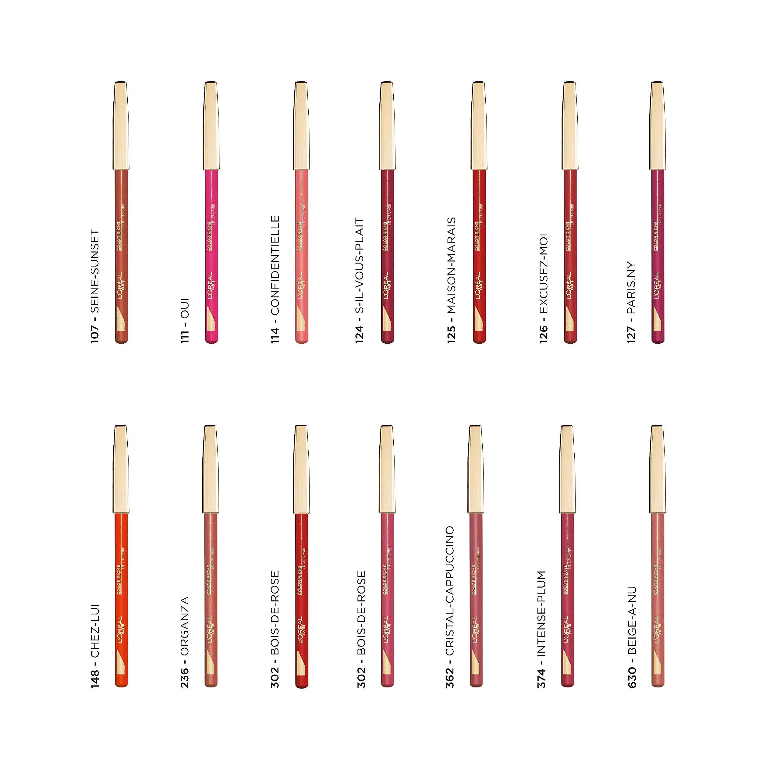 L'Oréal Paris Matita Labbra Color Riche, Labbra definite a lungo, Intense Plum