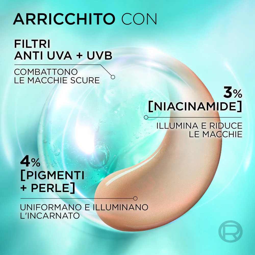 L'Oréal Paris Bright Reveal Fluido SPF50 Illuminante Colorato - Medio - Image 2