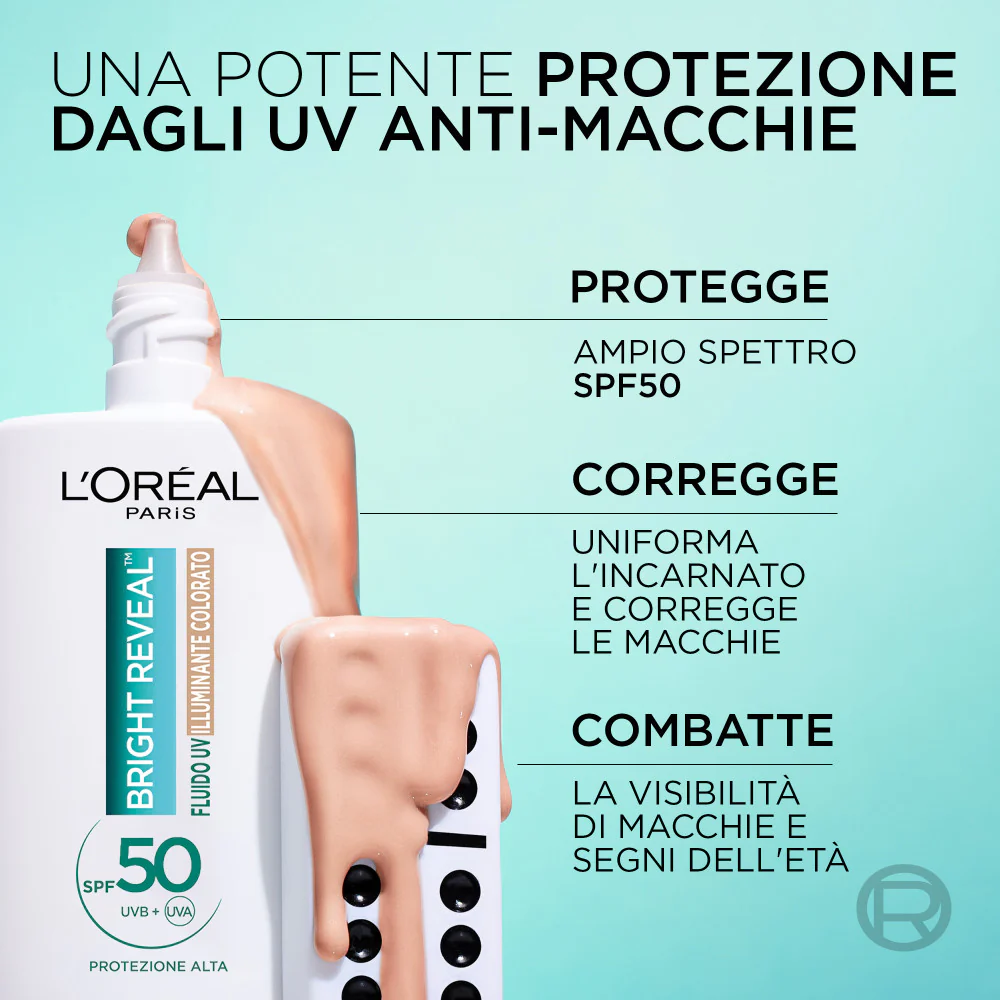 L'Oréal Paris Bright Reveal Fluido SPF50 Illuminante Colorato - Medio - Image 6