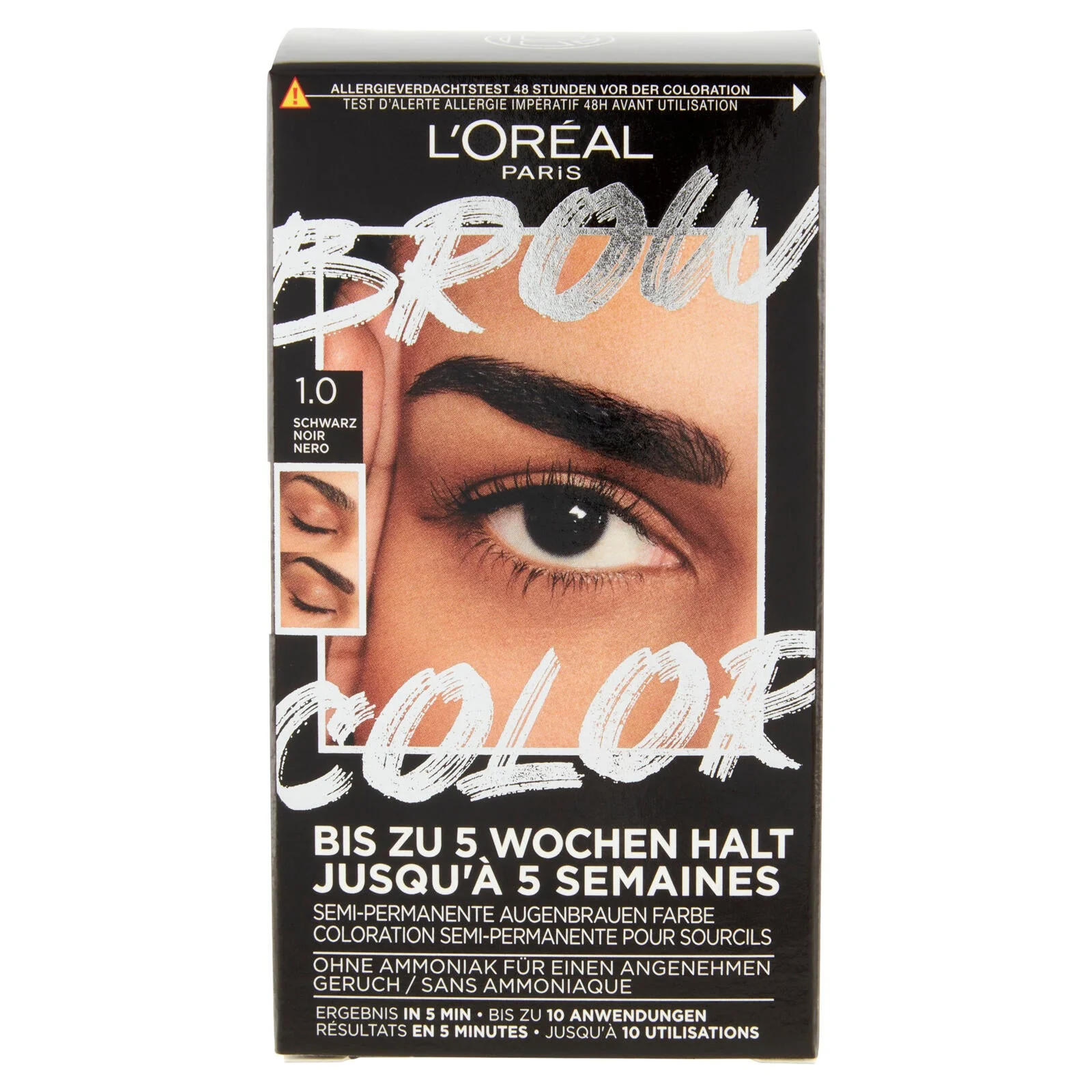 L'Oréal Paris Brow Color Kit Tinta sopracciglia semipermanente 1.0 Nero - Image 3