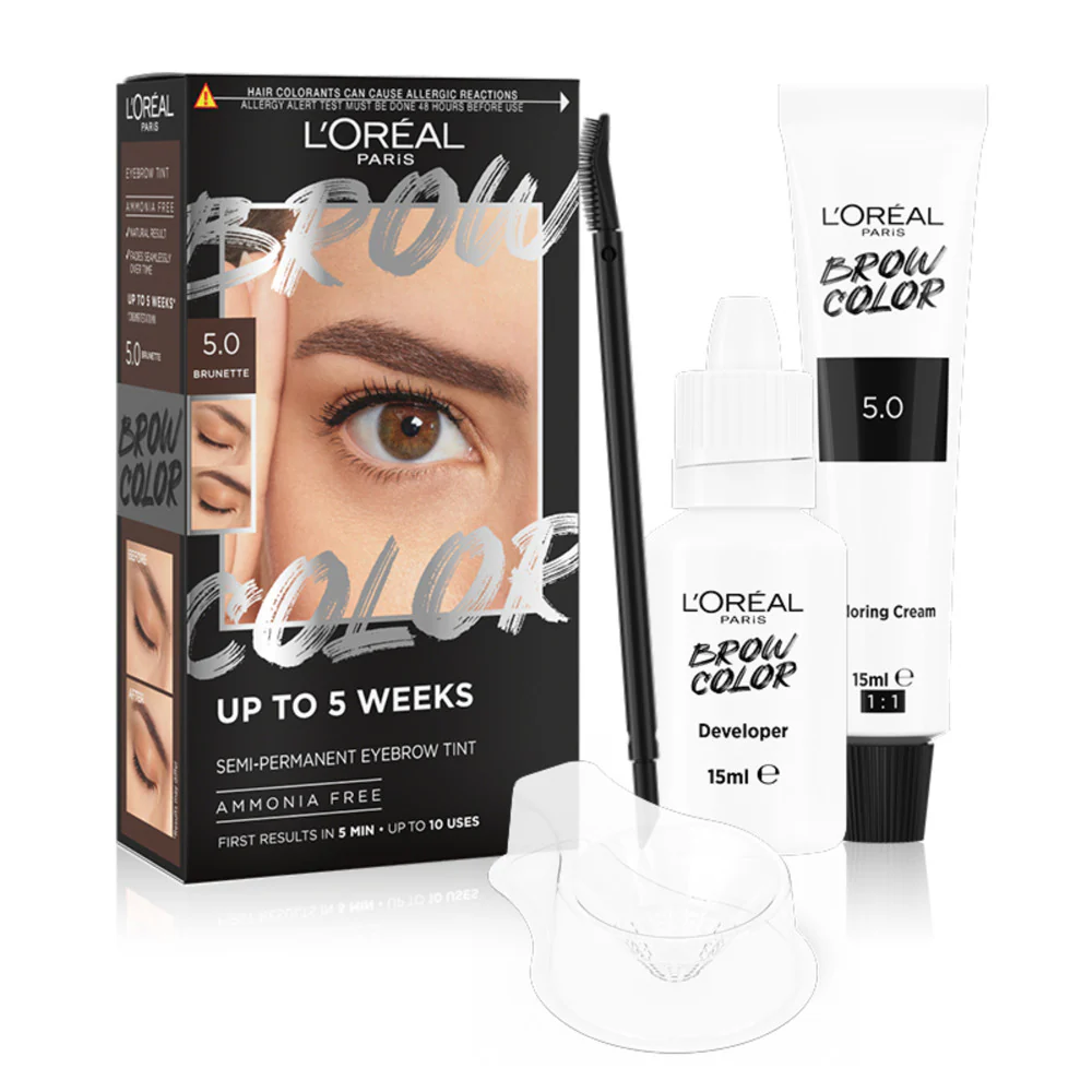 L'Oréal Paris Brow Color Kit Tinta sopracciglia semipermanente 5.0 Castano - Image 7