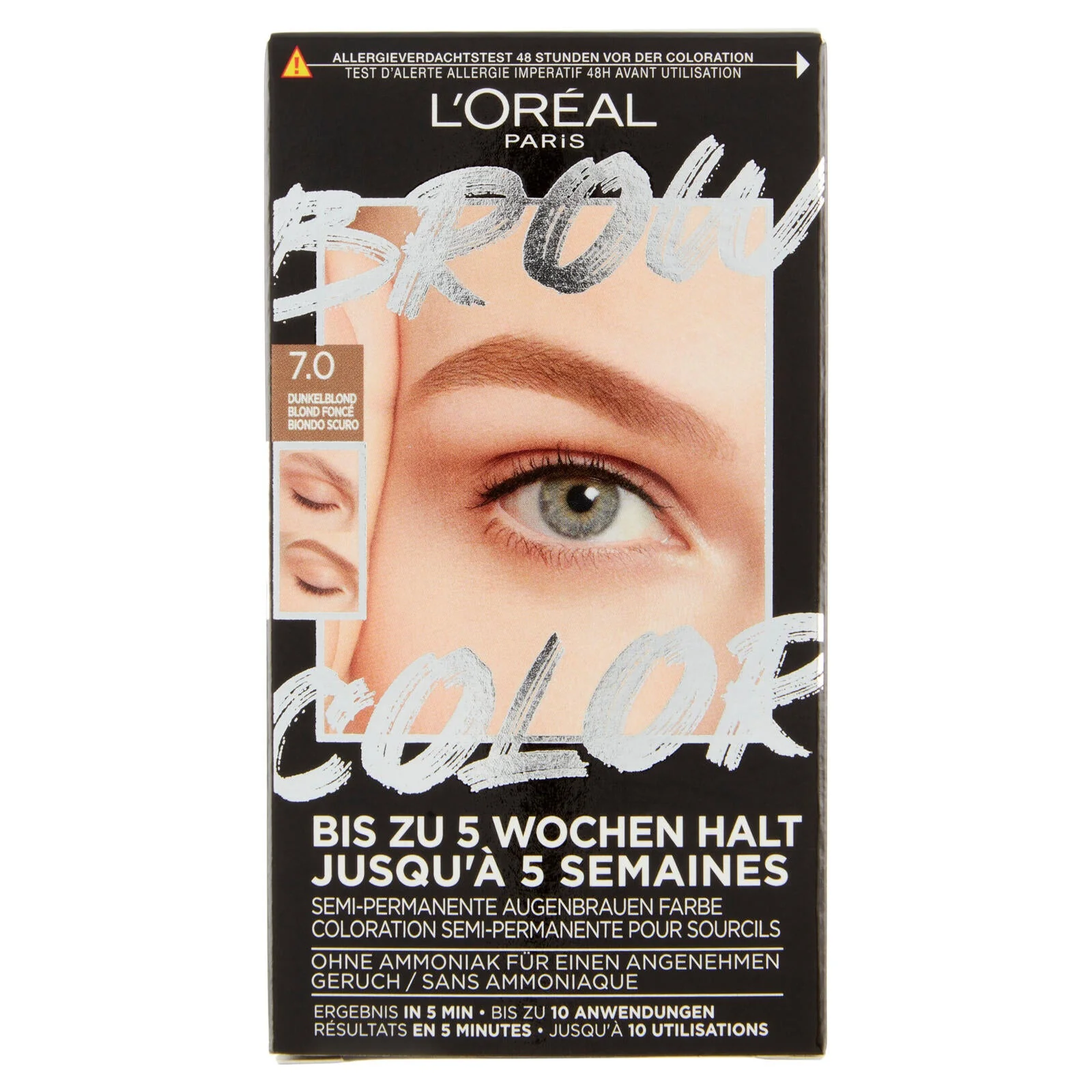 L'Oréal Paris Brow Color Kit Tinta sopracciglia semipermanente 7.0 Biondo Scuro - Image 2