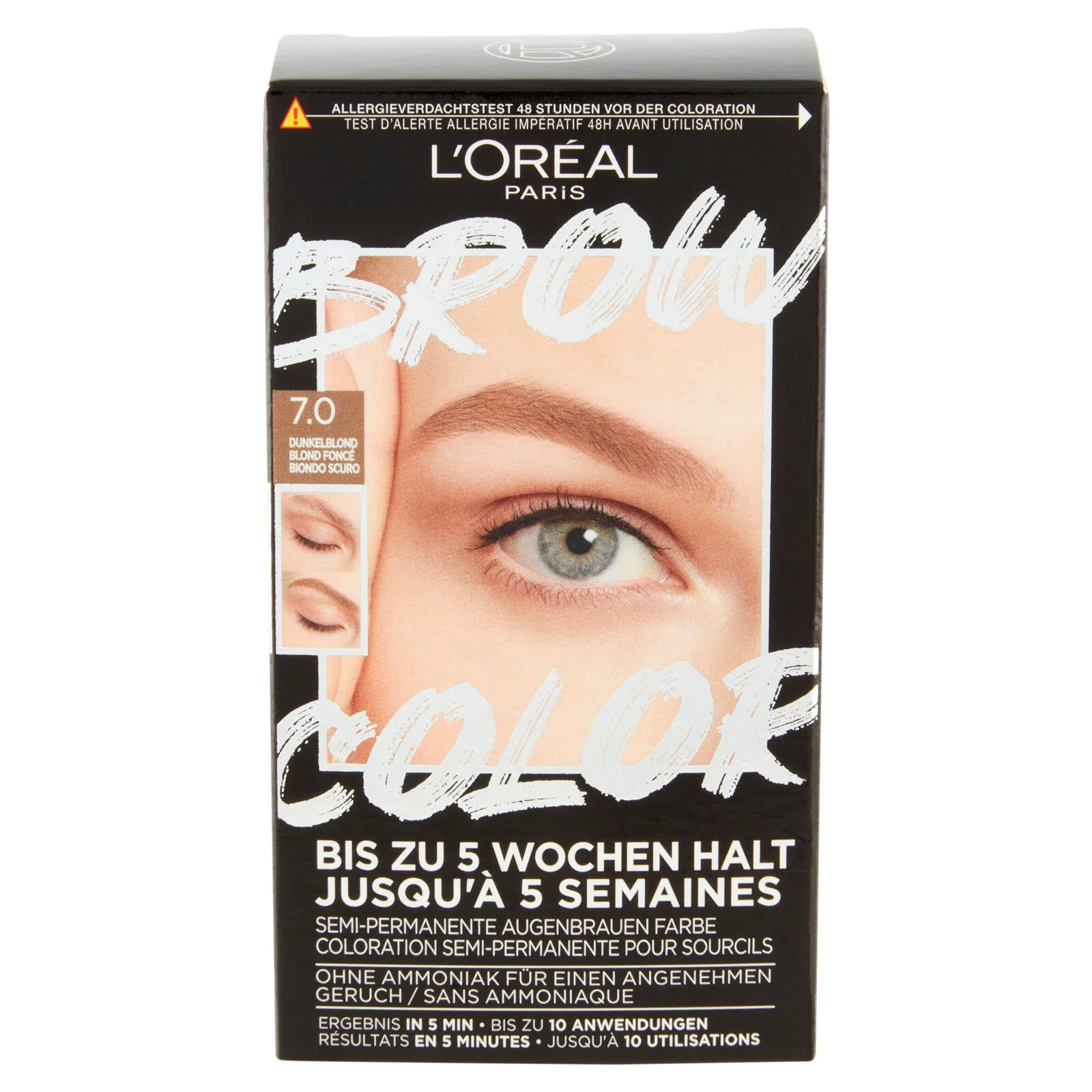L'Oréal Paris Brow Color Kit Tinta sopracciglia semipermanente 7.0 Biondo Scuro - Image 4