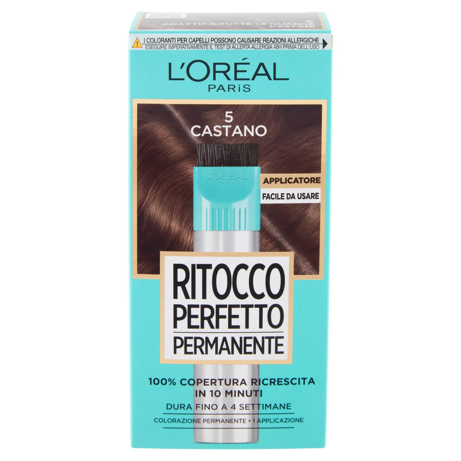 L'Oréal Paris Colorazione Ritocco Perfetto Permanente, 100% Copertura Ricrescita, Castano - Image 2