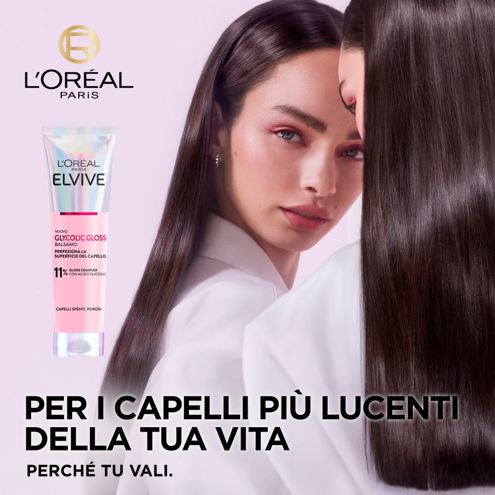 L'Oréal Paris Elvive Glycolic Gloss Balsamo con Acido Glicolico 150 ml - Image 3