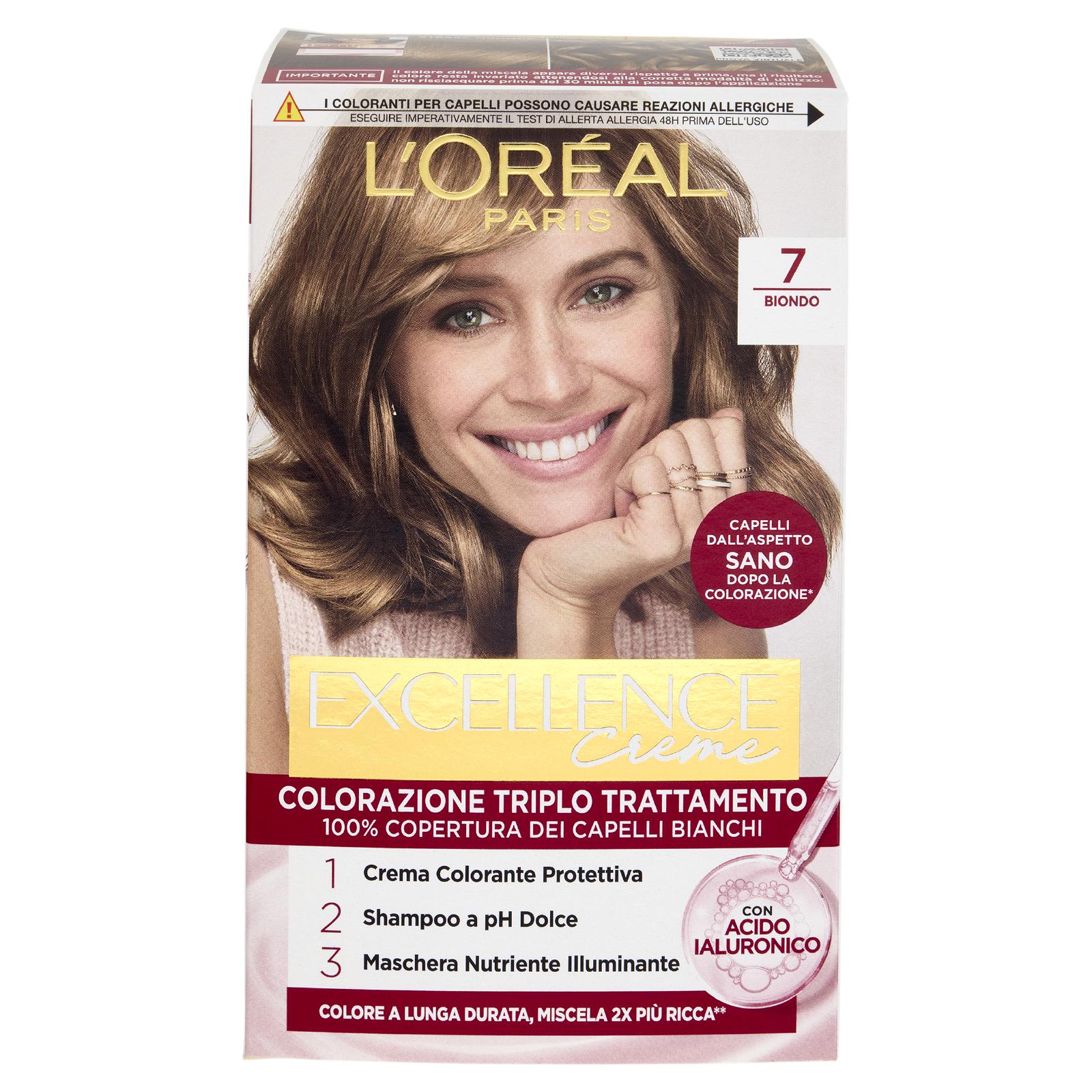 L'Oréal Paris Excellence Creme Colorazione Triplo Trattamento 7 Biondo - Image 2
