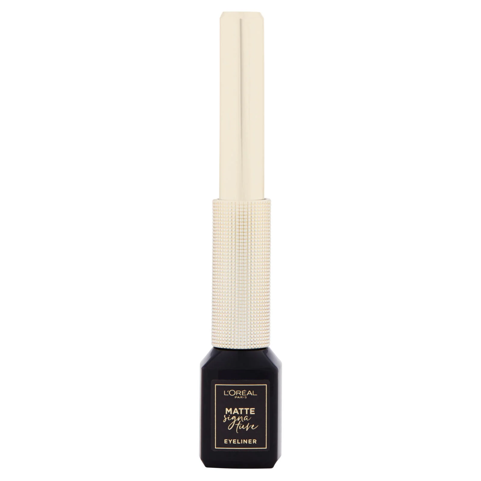 L'Oréal Paris Eyeliner Matte Signature, Pennellino in Feltro, Finish Extra Matte, Nero
