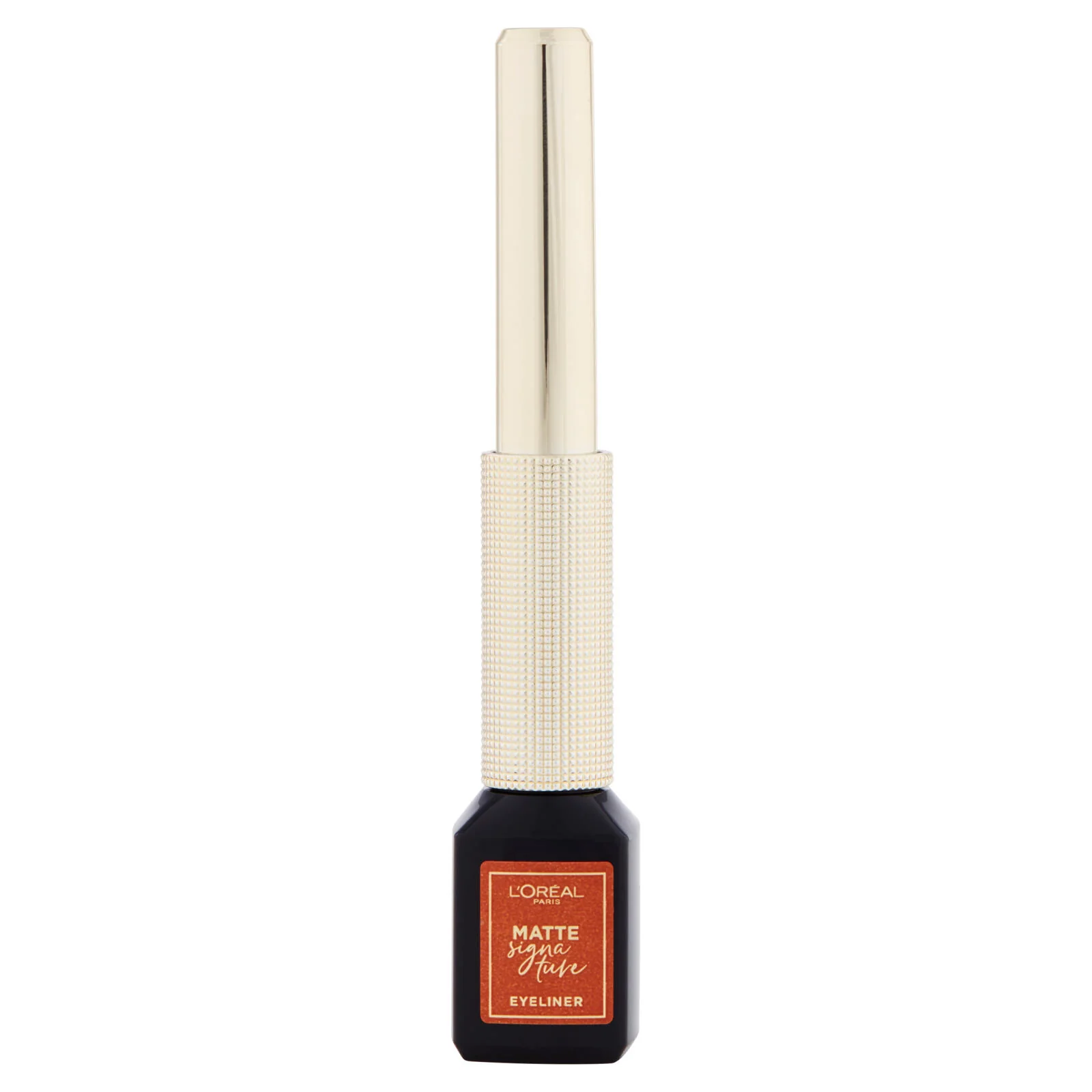 L'Oréal Paris Eyeliner Matte Signature, Pennellino in Feltro, Finish Extra Matte, Rosso Copper