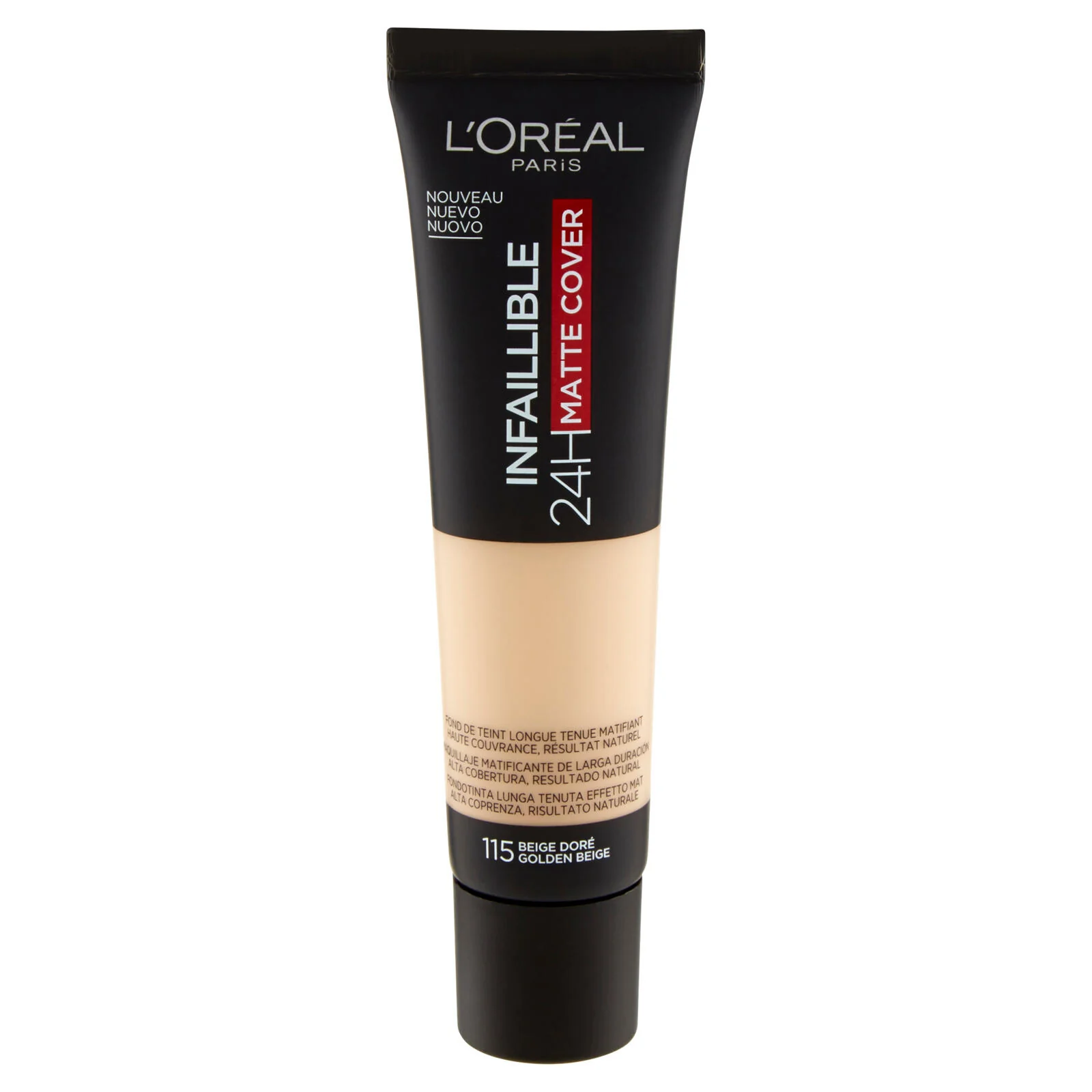 L'Oréal Paris Fondotinta Ultra-Coprenza Infaillible 24h Mat Cover, Finish Matte, 115 Beige - Image 2