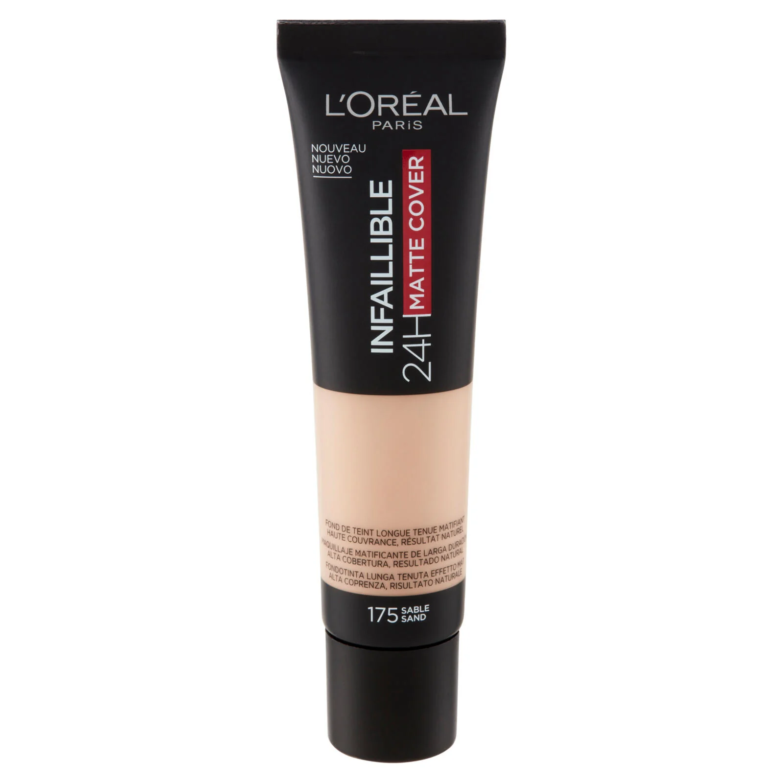 L'Oréal Paris Infaillible 24h Mat Cover Fondotinta Coprente Finish Matte Lunga Durata 175 Sable - Image 2