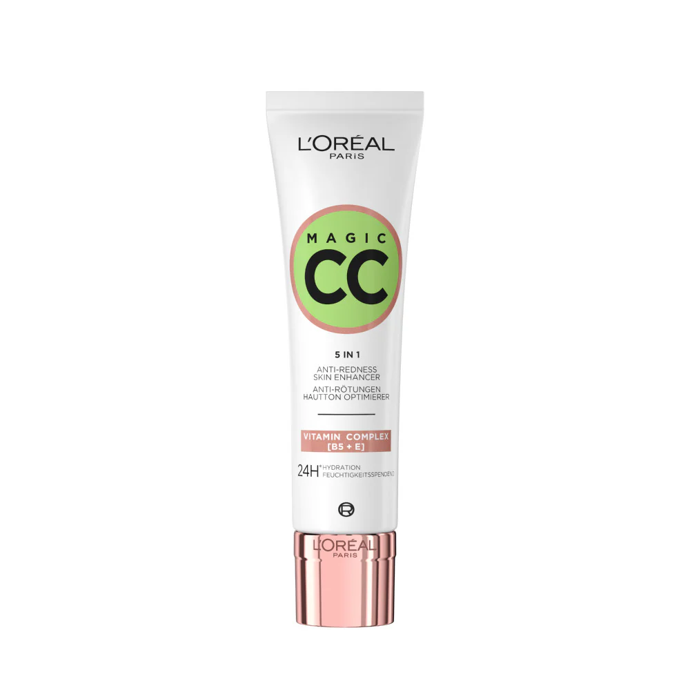 L'Oréal Paris MakeUp CC Cream C'est Magique, Crema Colorata Anti-Rossori, Verde, 30 ml