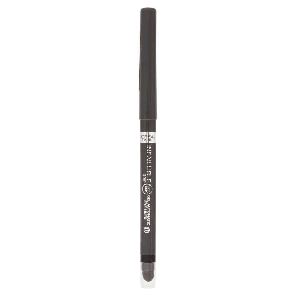 L'Oréal Paris Matita Automatica in Gel Infaillible 36H Grip Liner, Tratto Sfumabile a Lunga Tenuta, Waterproof, Formula in Gel, Tonalità: 03 Taupe Grey