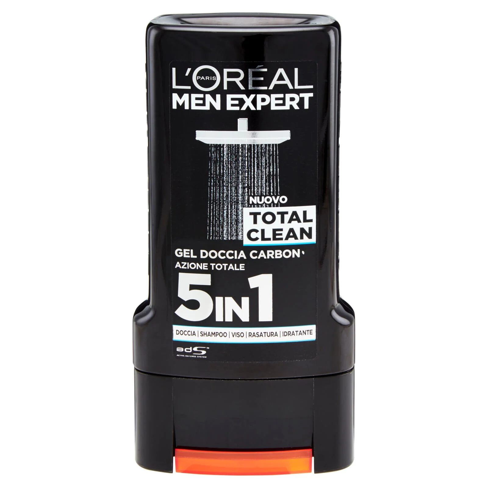 L'Oréal Paris Men Expert Total Clean Gel Doccia Carbon Azione Totale 5 in 1 300 ml - Image 2